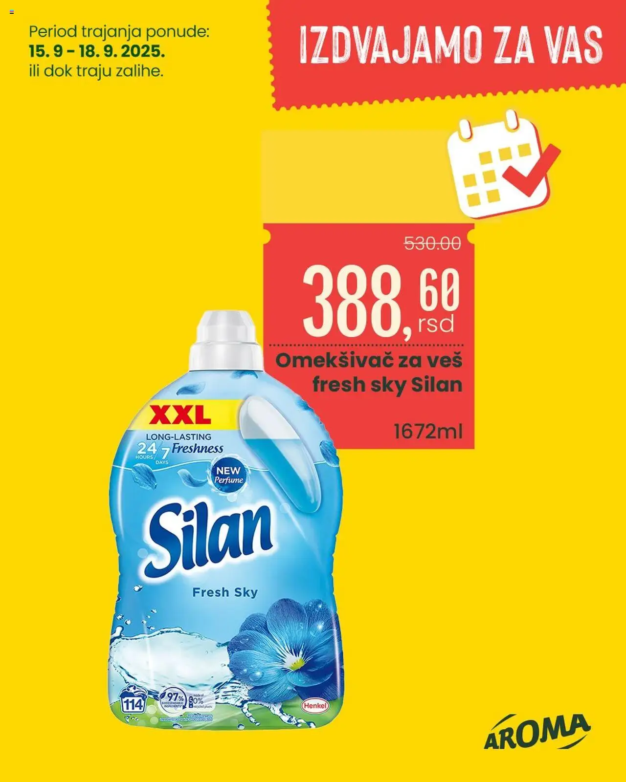 Aroma Market katalog - važi od 15.09.2025 | Strana: 8 | Proizvode: Silan, Omekšivač za veš