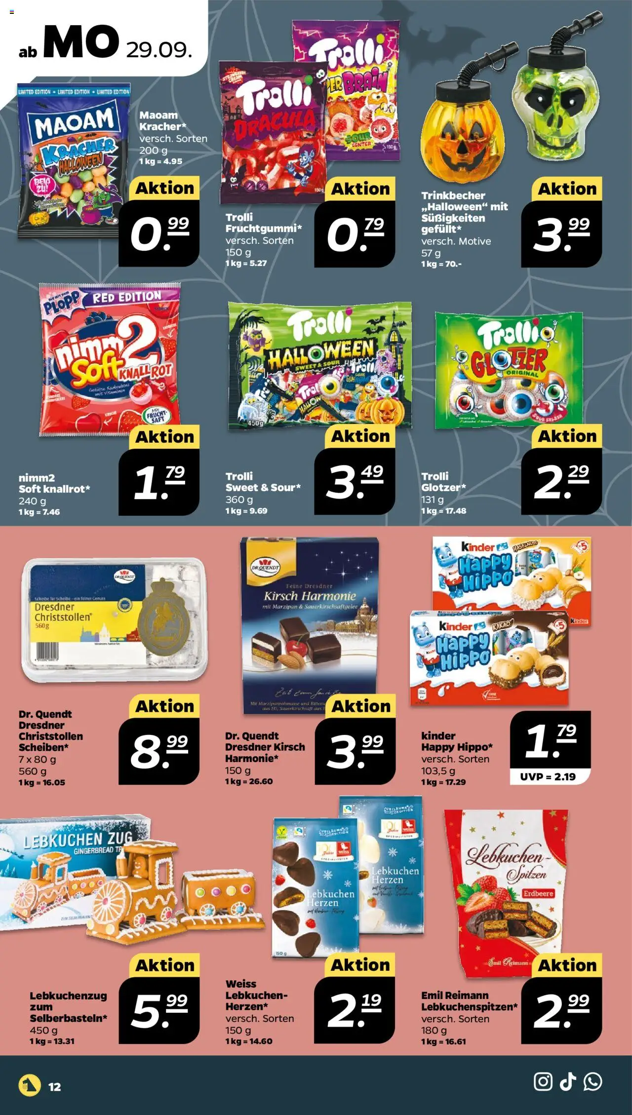 Netto Prospekt 	 – gültig ab 29.09.2025 | Seite: 12 | Produkte: Saft, Süßigkeiten