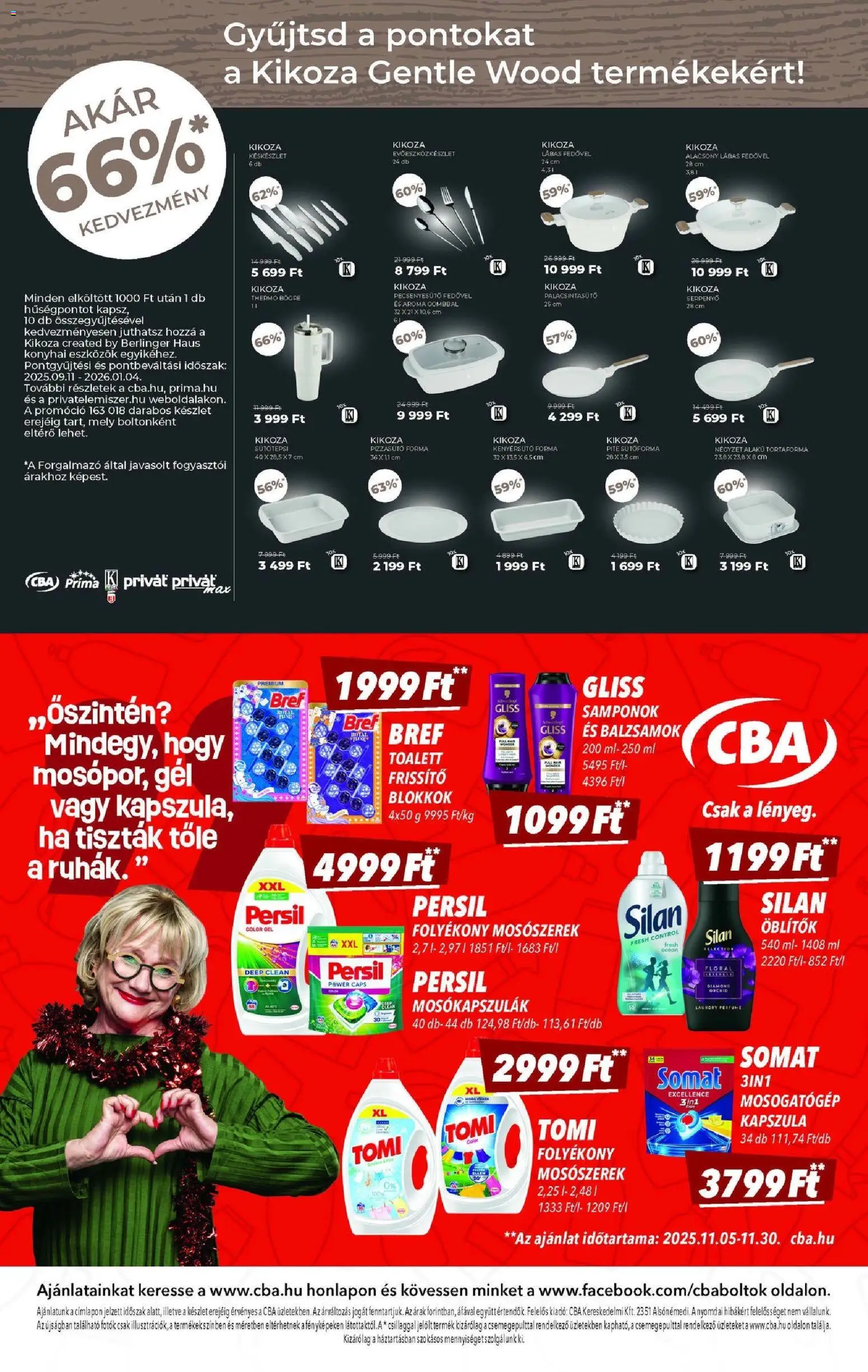 CBA akciós ujság - amely érvényes a következő dátumtól: 13.11.2025 | Oldal: 12 | Termékek: Persil, Mosogatógép, Serpenyő, Mosószerek