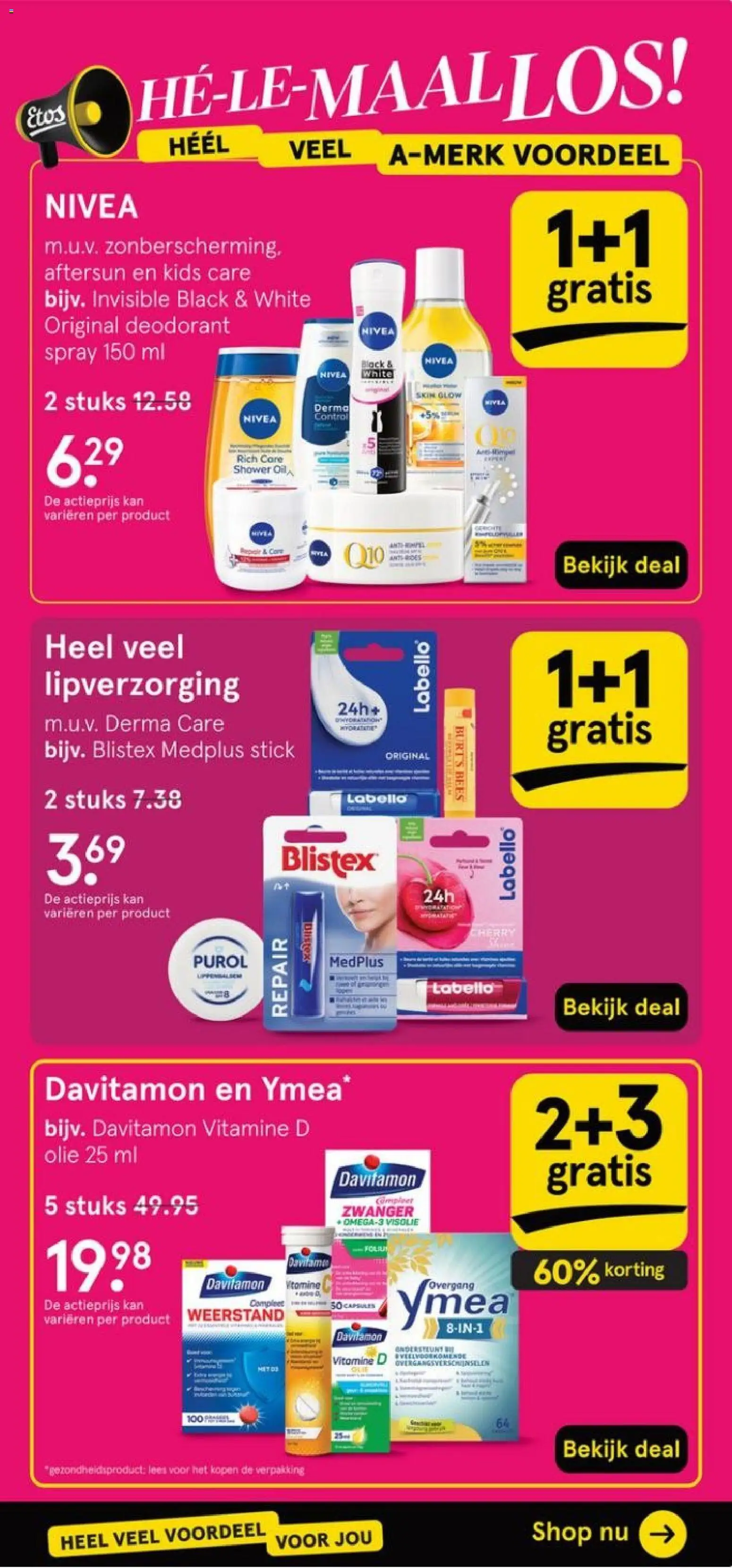 {H1} | Pagina: 3 | Producten: Deodorant, Olie, Kan, Vitamine D