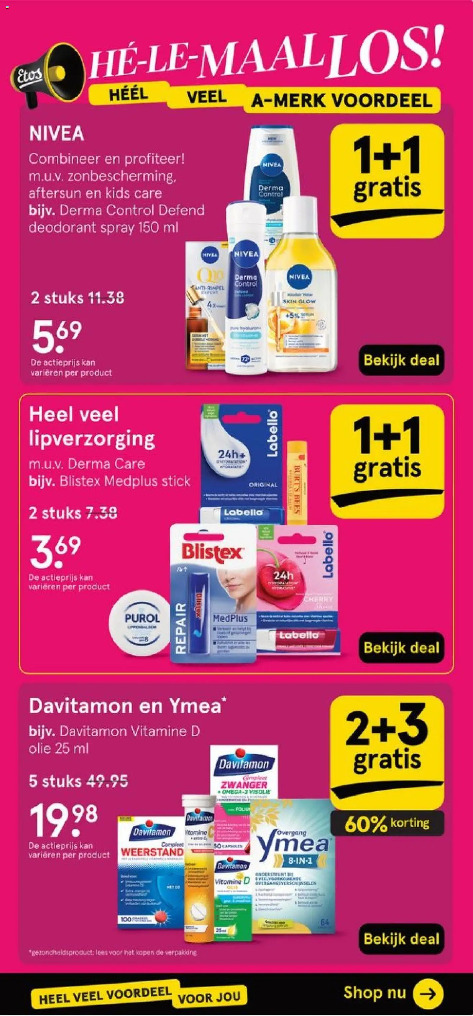 {H1} | Pagina: 3 | Producten: Deodorant, Olie, Kan, Vitamine D