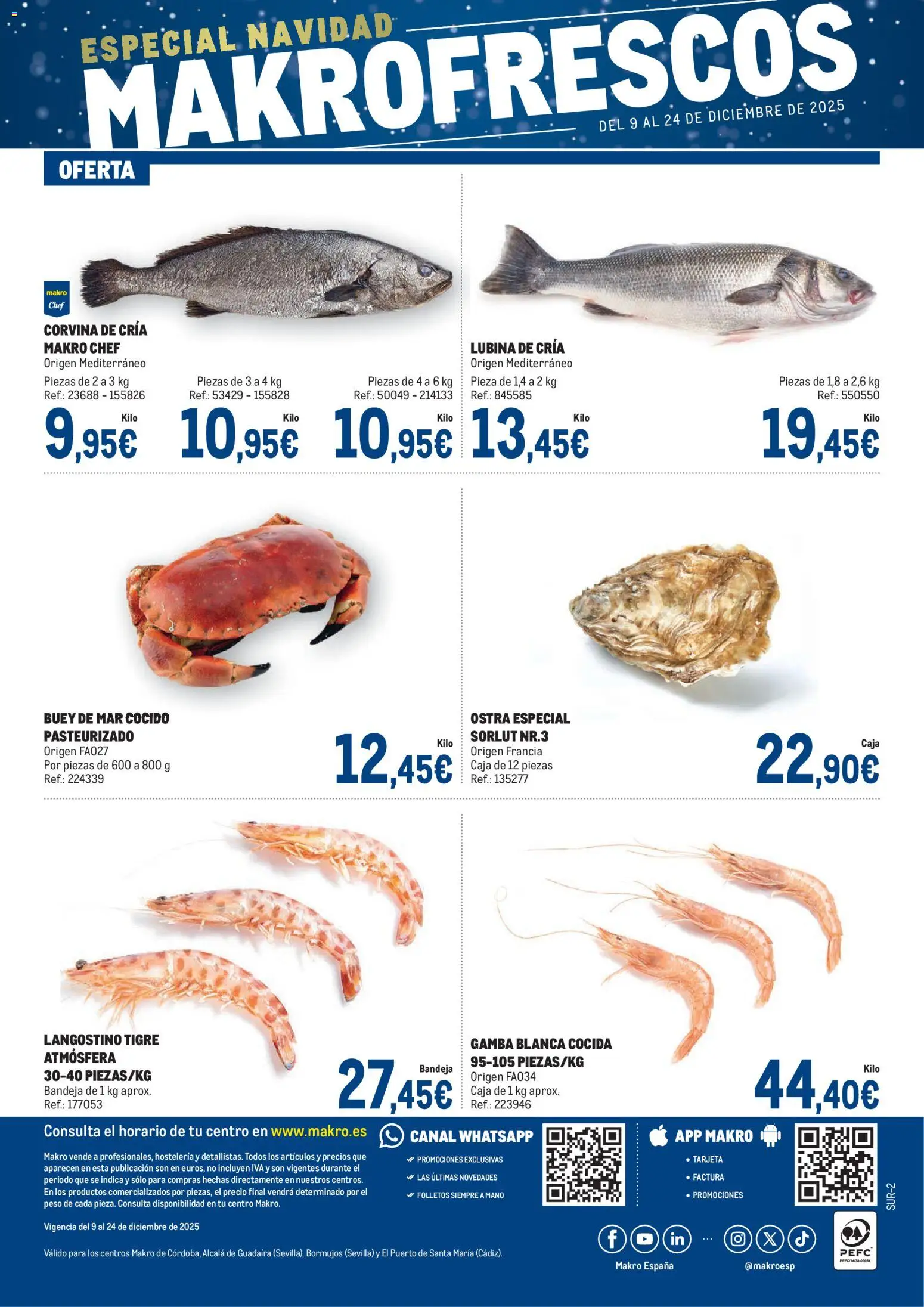 Makro - Fresco Andalucía 2 │ válido desde el 09.12.2025 | Página: 4 | Productos: Peso, Bandeja, Caja, Gamba