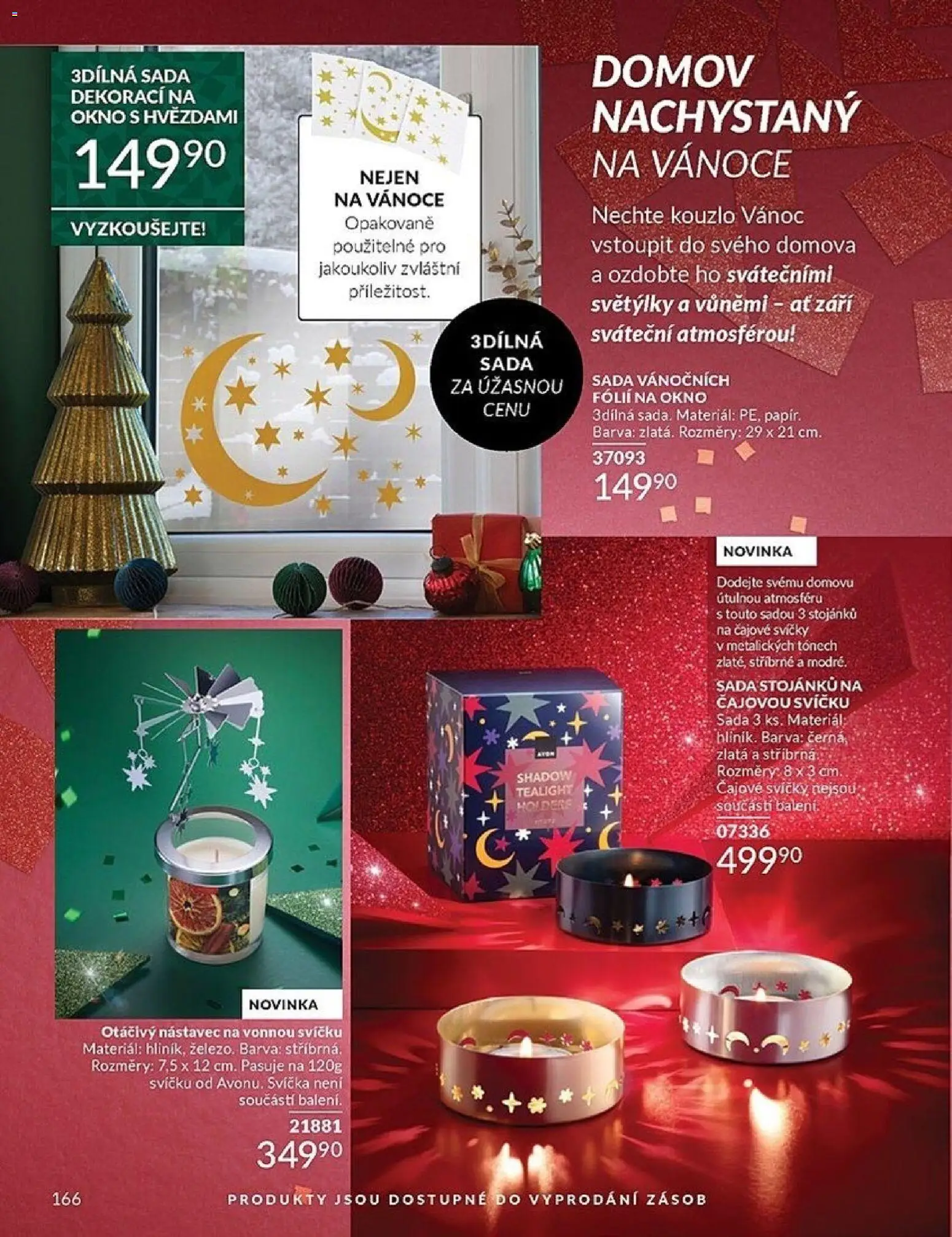Avon katalog 12/2025 od 01.12.2025 | Strana: 166 | Produkty: Čajové svíčky, Svíčka, Svíčky