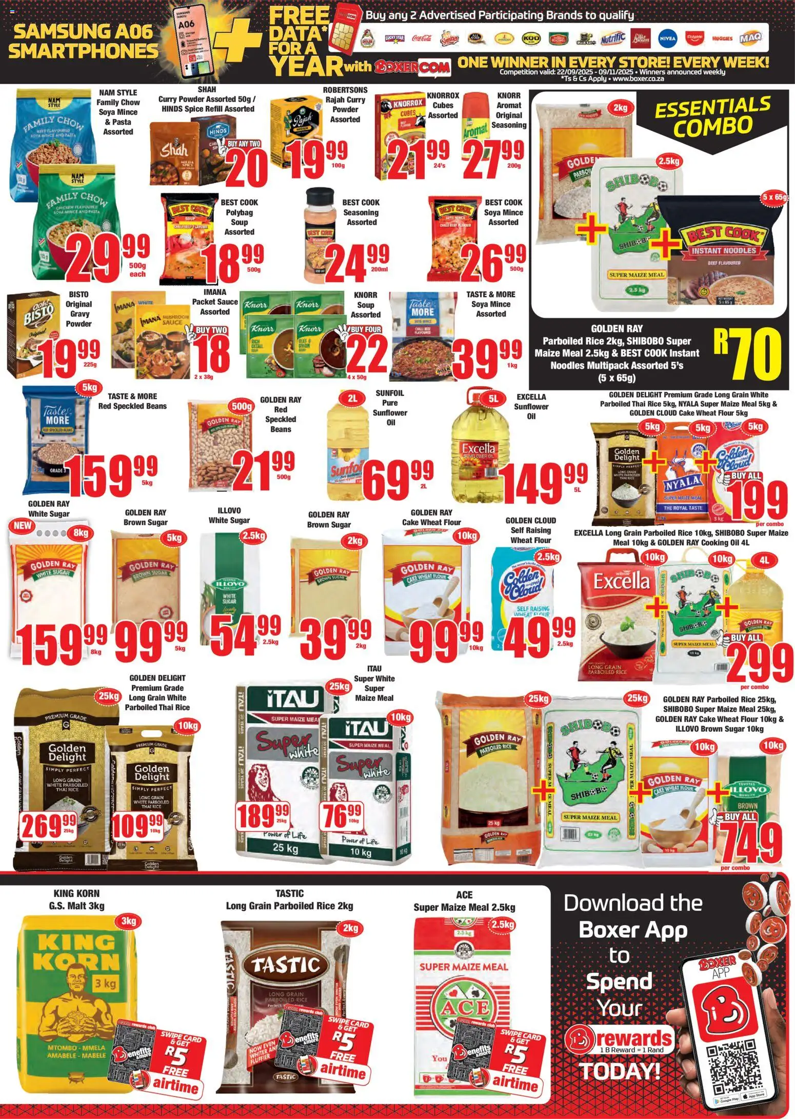 New Boxer catalogue – valid from 23.10.2025 | Page: 9 | Products: Powder, Noodles, Beef, Chips