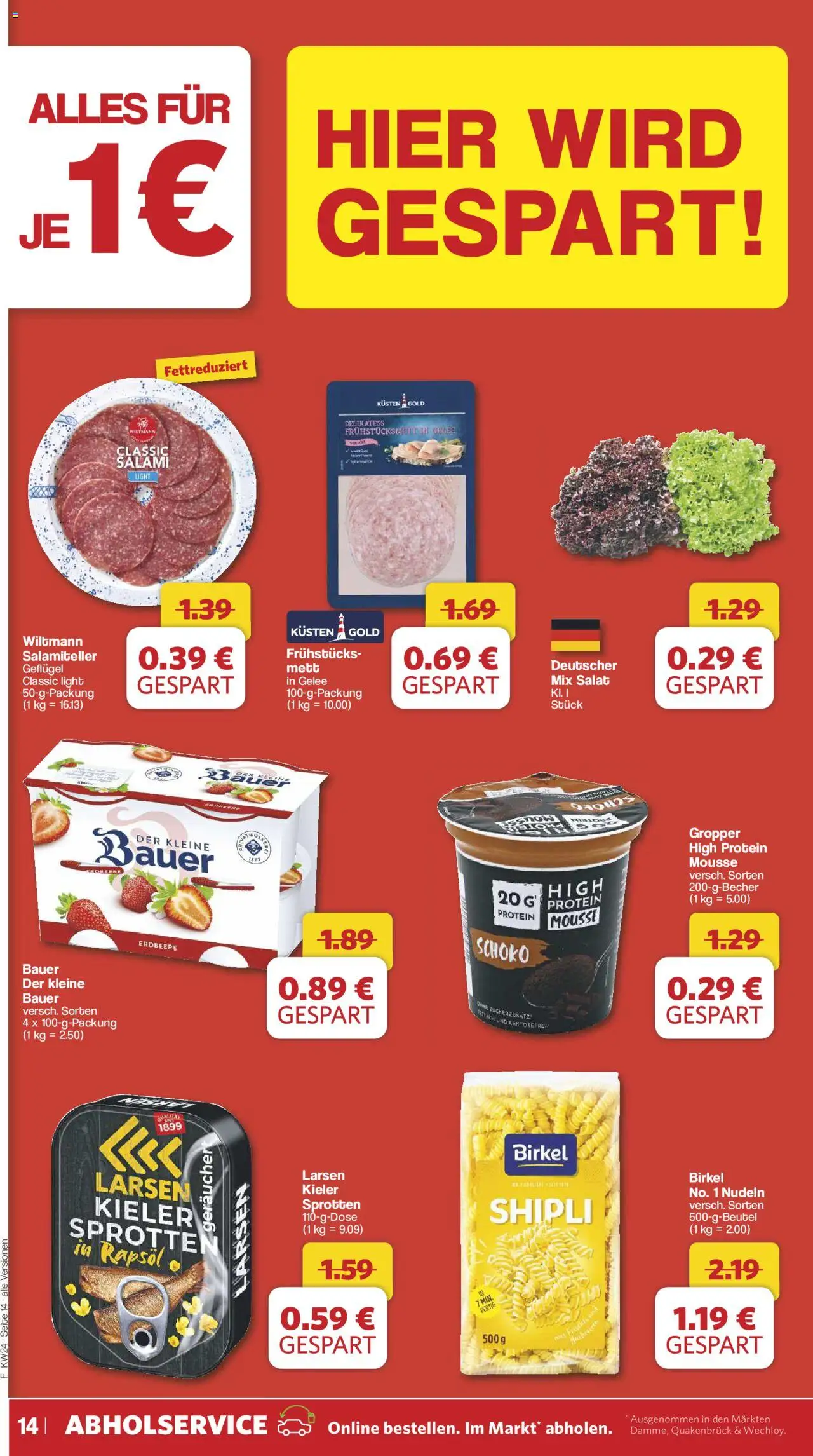 Famila Nordwest Prospekt 	 - gültig ab dem 10.06.2025 | Seite: 16 | Produkte: Rapsöl, Salami, Nudeln, Salat
