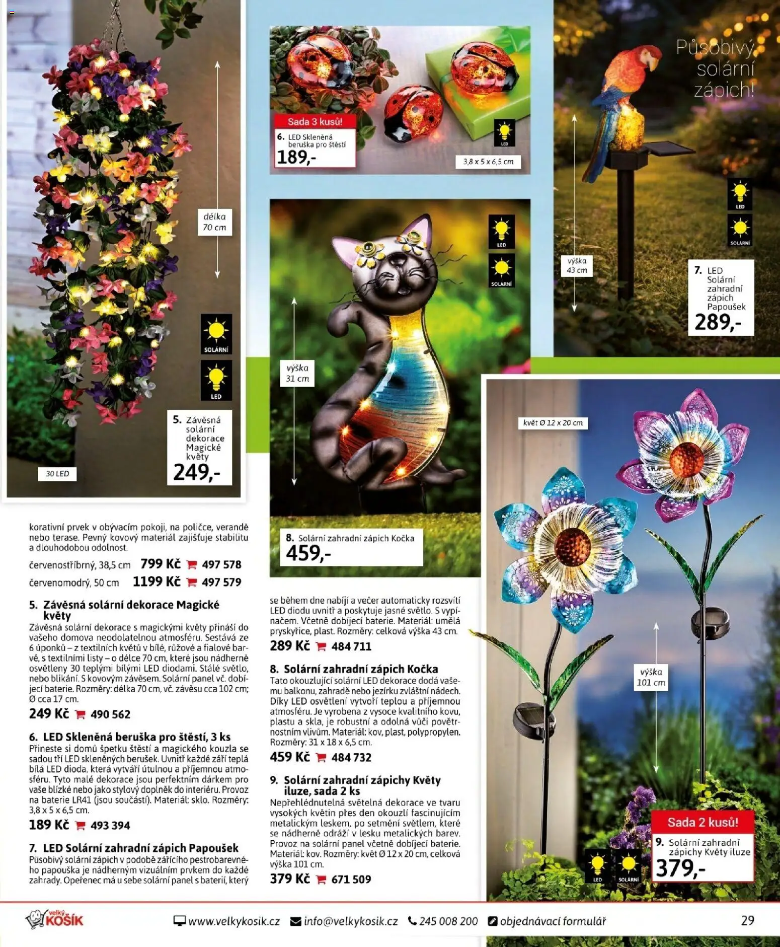 Velký Košík katalog únor 2026 od 01.02.2026 | Strana: 29 | Produkty: Zápich, Baterie, LED, Dekorace