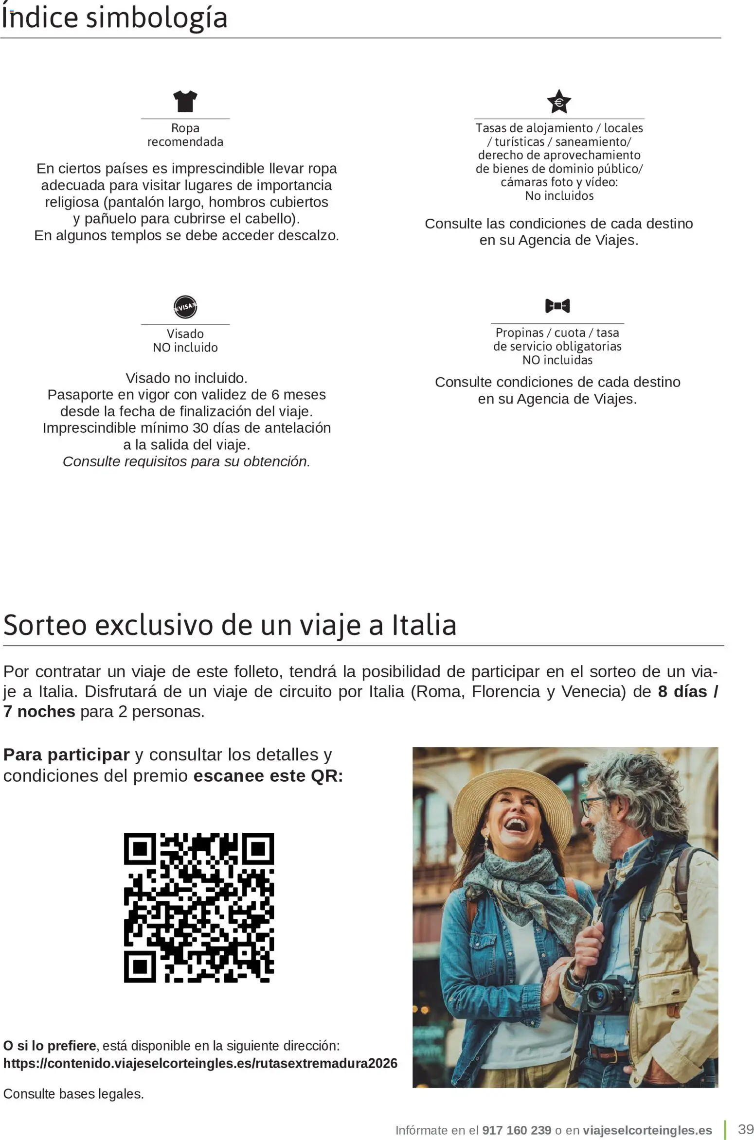 Viajes El Corte Inglés Junta de Extremadura │ válido desde el 01.03.2026 | Página: 39 | Productos: Pañuelo, Ropa, Video