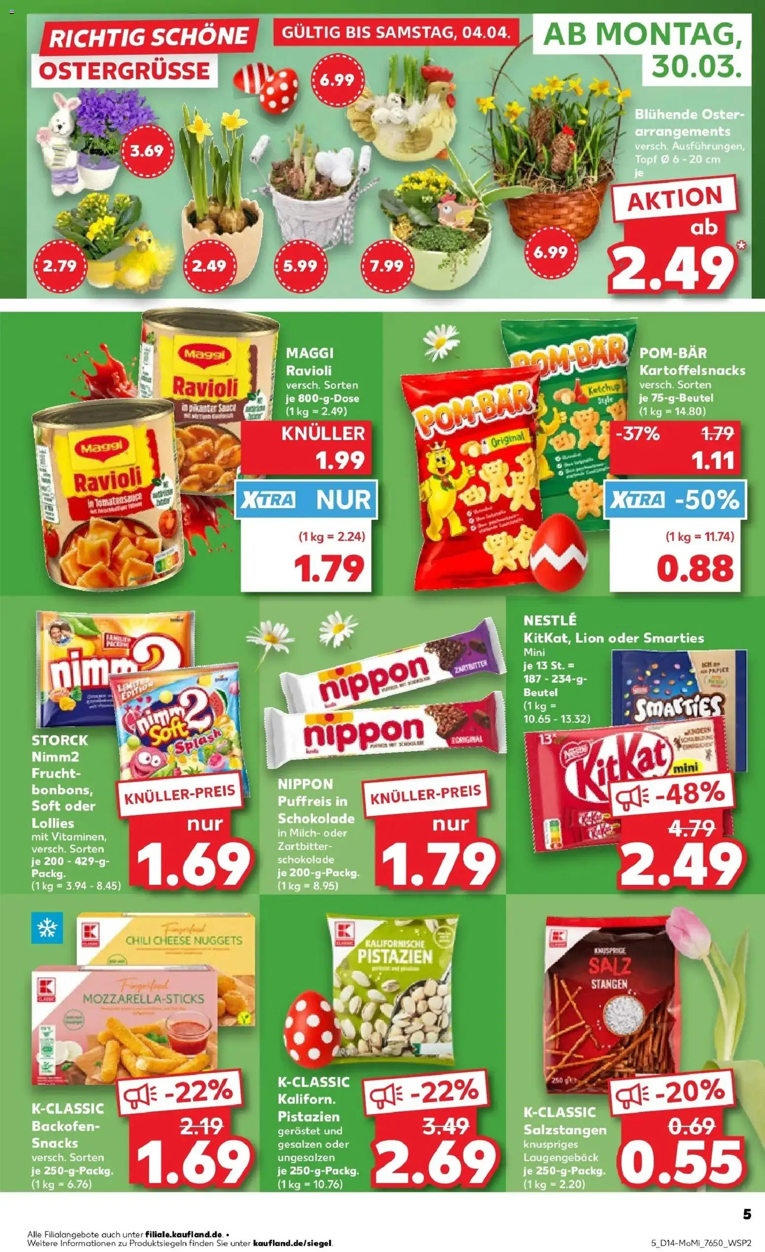 Kaufland Prospekt Münsingen	 – gültig ab 30.03.2026 | Seite: 5 | Produkte: Milch, Smarties, Backofen, Ketchup