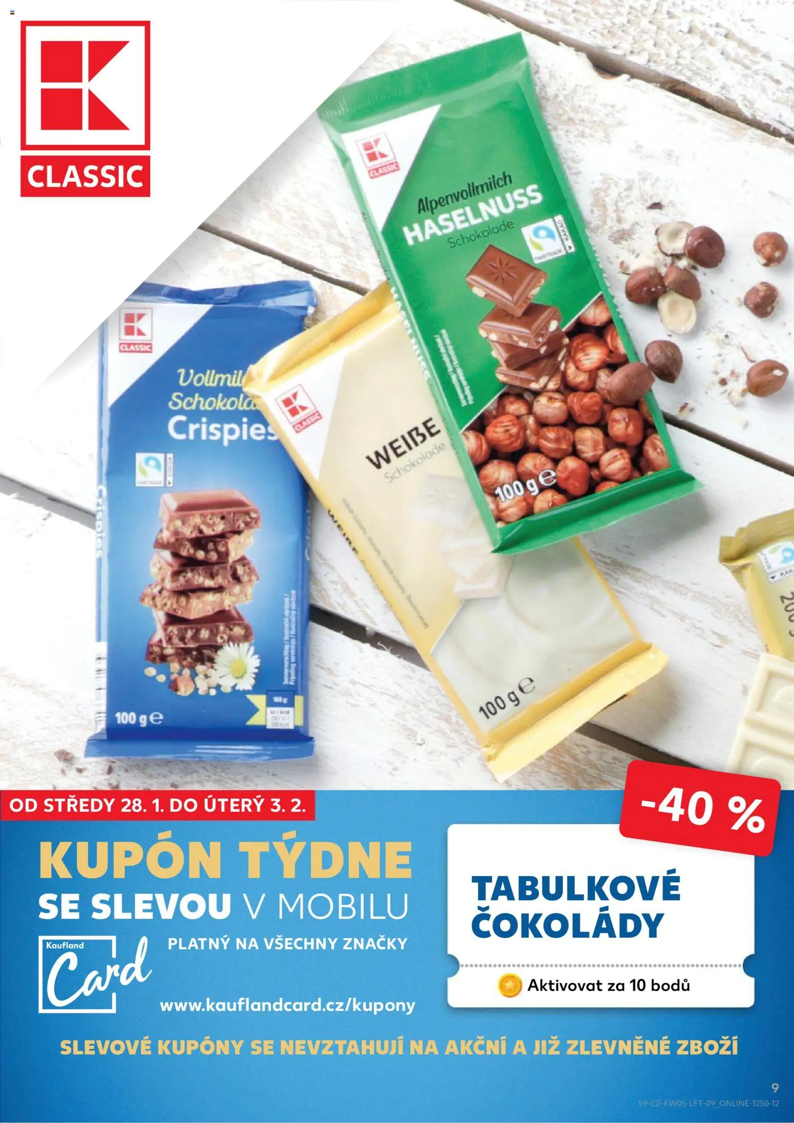 Kaufland leták - Plzeň od 28.01.2026 | Strana: 9 | Produkty: Milk chocolate
