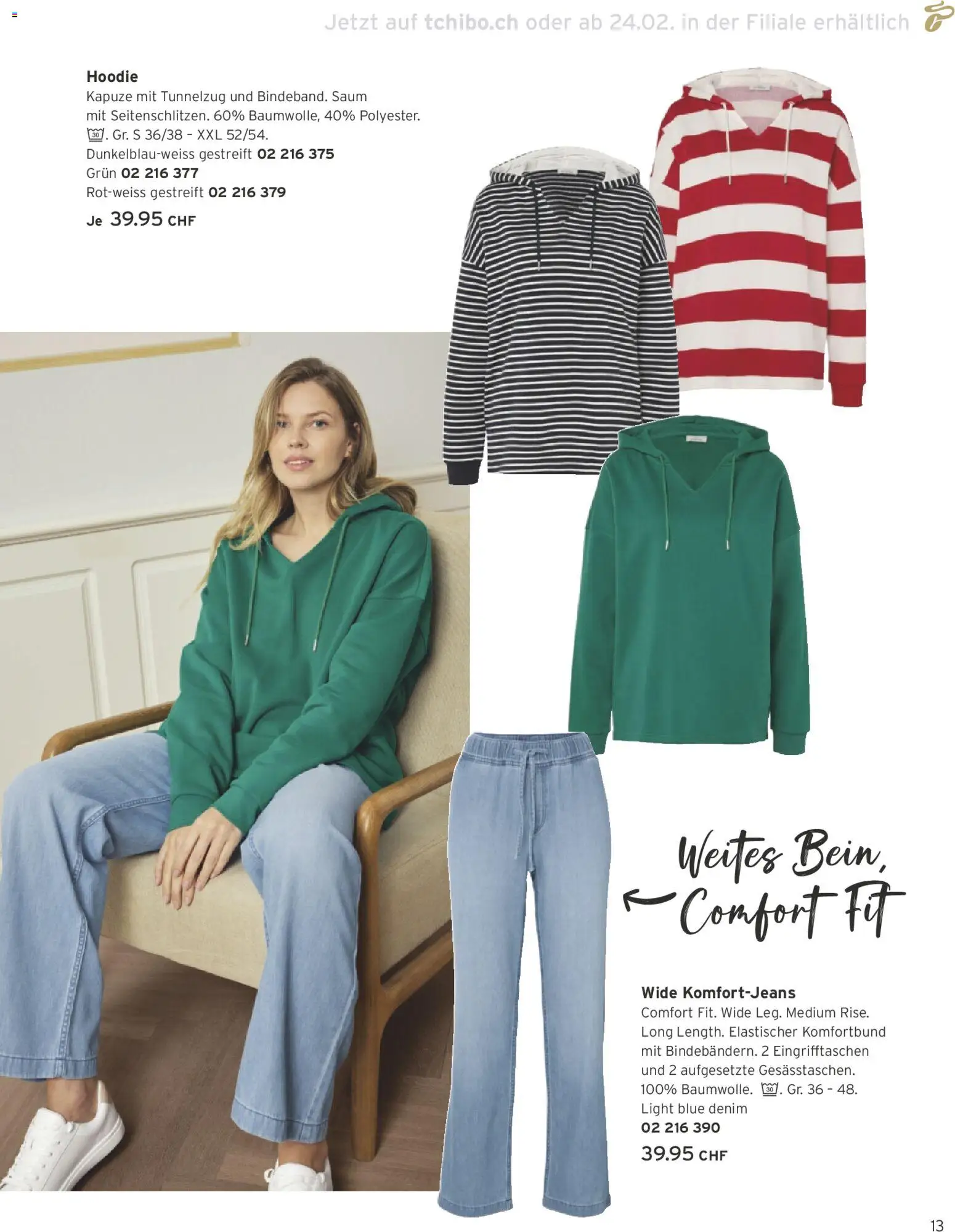 Tchibo Aktionen – gültig ab 24.02.2026 | Seite: 13 | Produkte: Hoodie