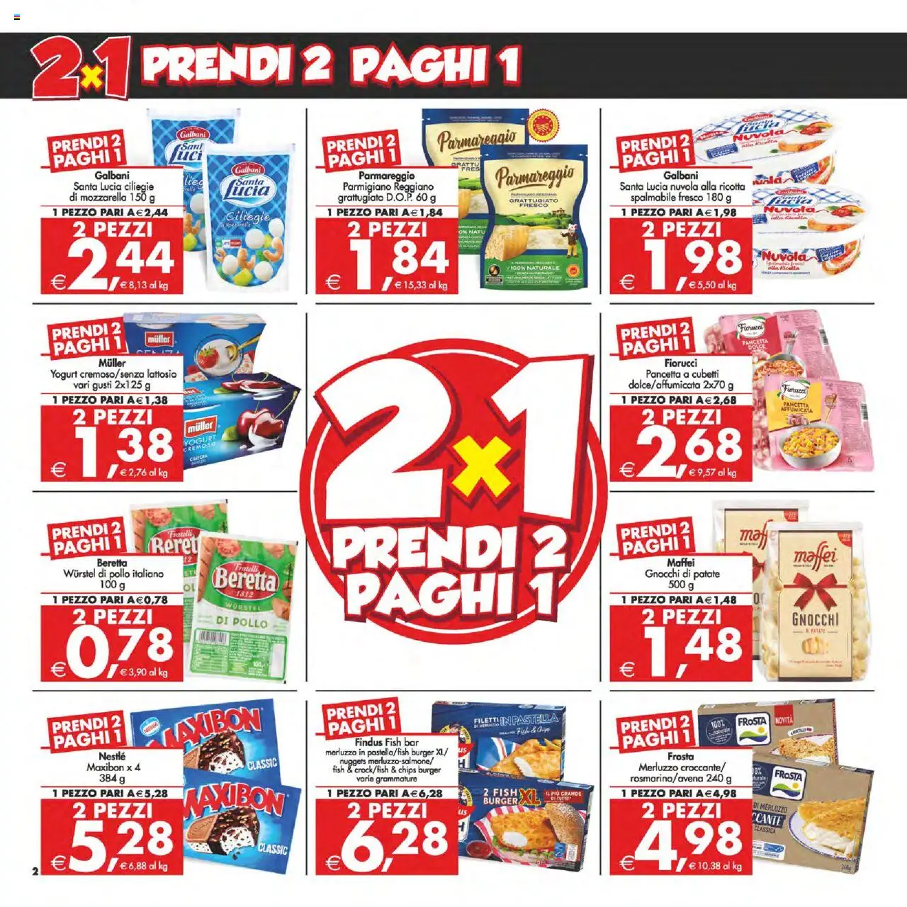 Volantino Decò del 12.09.2025 | Pagina: 2 | Prodotti: Nuggets, Mozzarella, Parmigiano reggiano, Parmigiano
