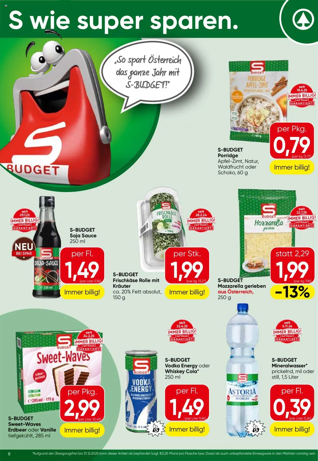 Spar Flugblatt - Burgenland gültig ab 21.08.2025 | Seite: 8 | Produkte: Whiskey