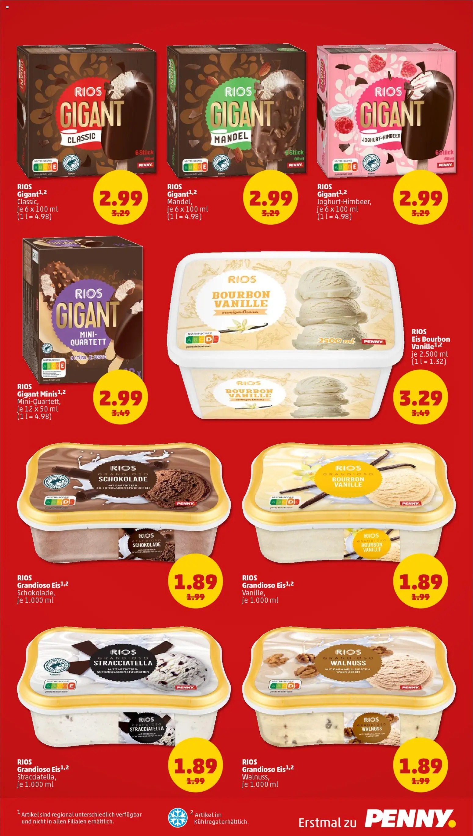 Penny Prospekt 	 – gültig ab 02.03.2026 | Seite: 3 | Produkte: Schokolade, Bourbon, Eis