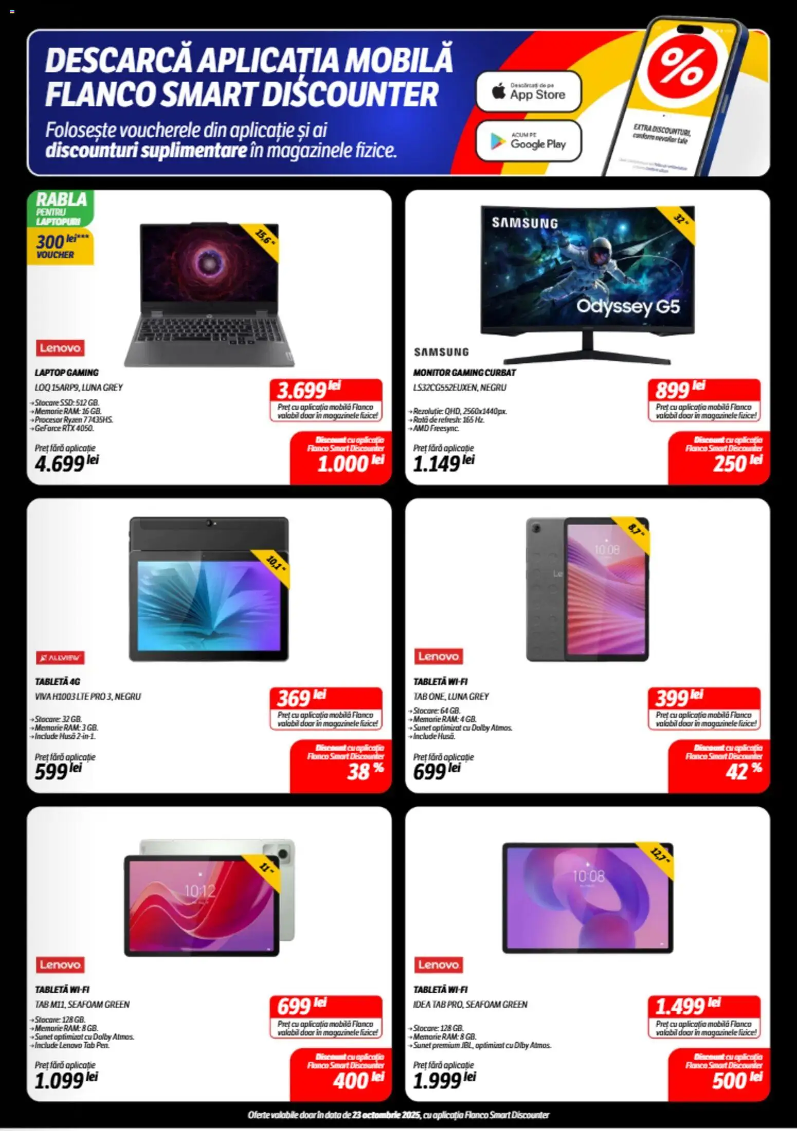 Noul catalog Flanco – valabil de la 23.10.2025 | Pagină: 5 | Produse: Laptop, Memorie, Tabletă, Monitor