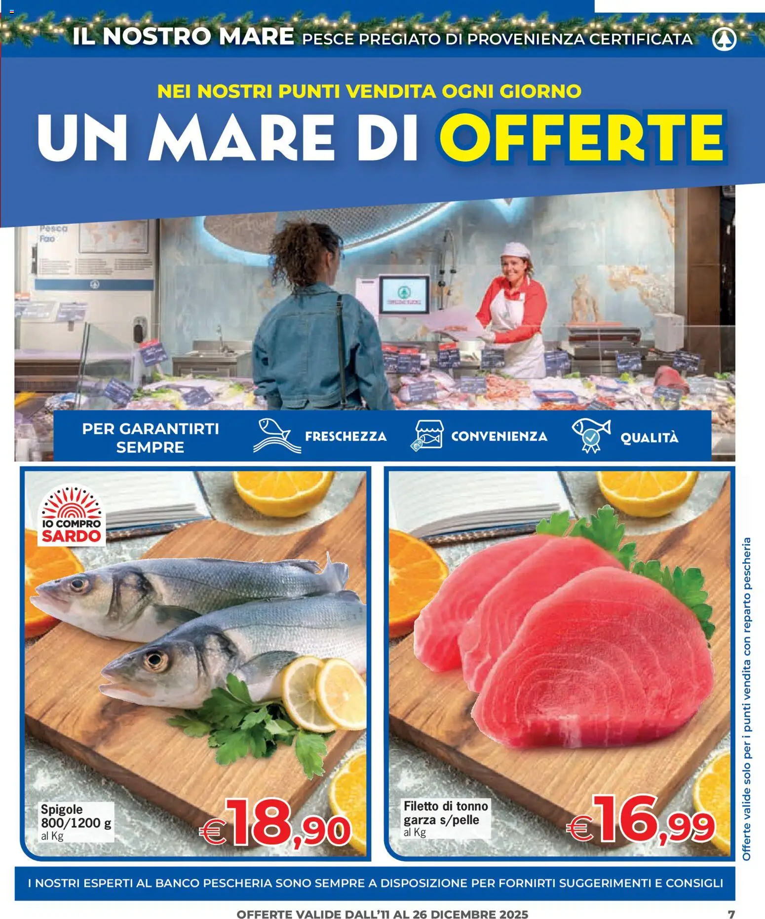 Volantino Eurospar del 11.12.2025 | Pagina: 7 | Prodotti: Pesce, Pesca, Tonno