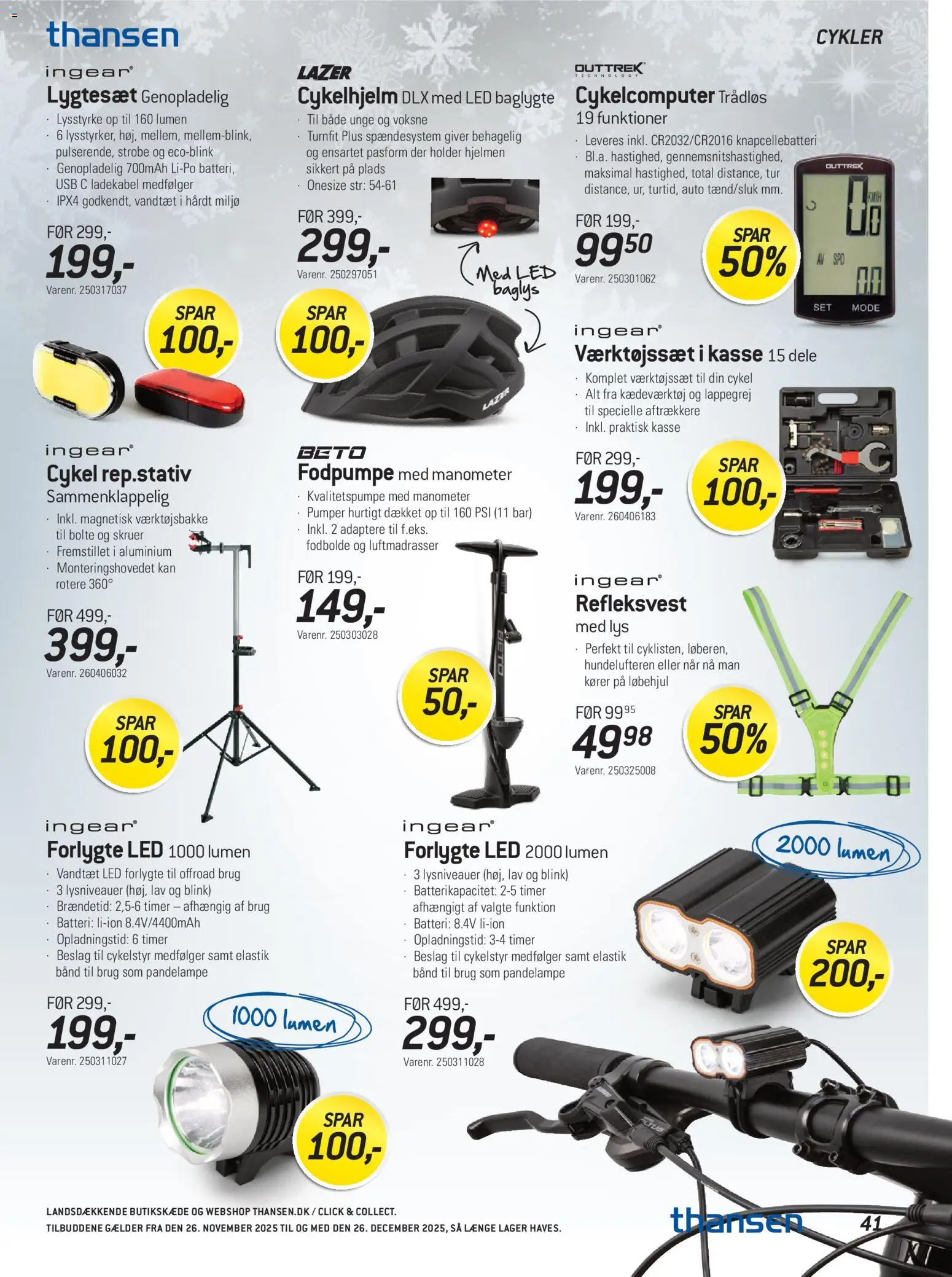 Thansen tilbudsavis – gyldig fra 26.11.2025 | Side: 41 | Produkter: USB, Søm, Adaptere, Batteri