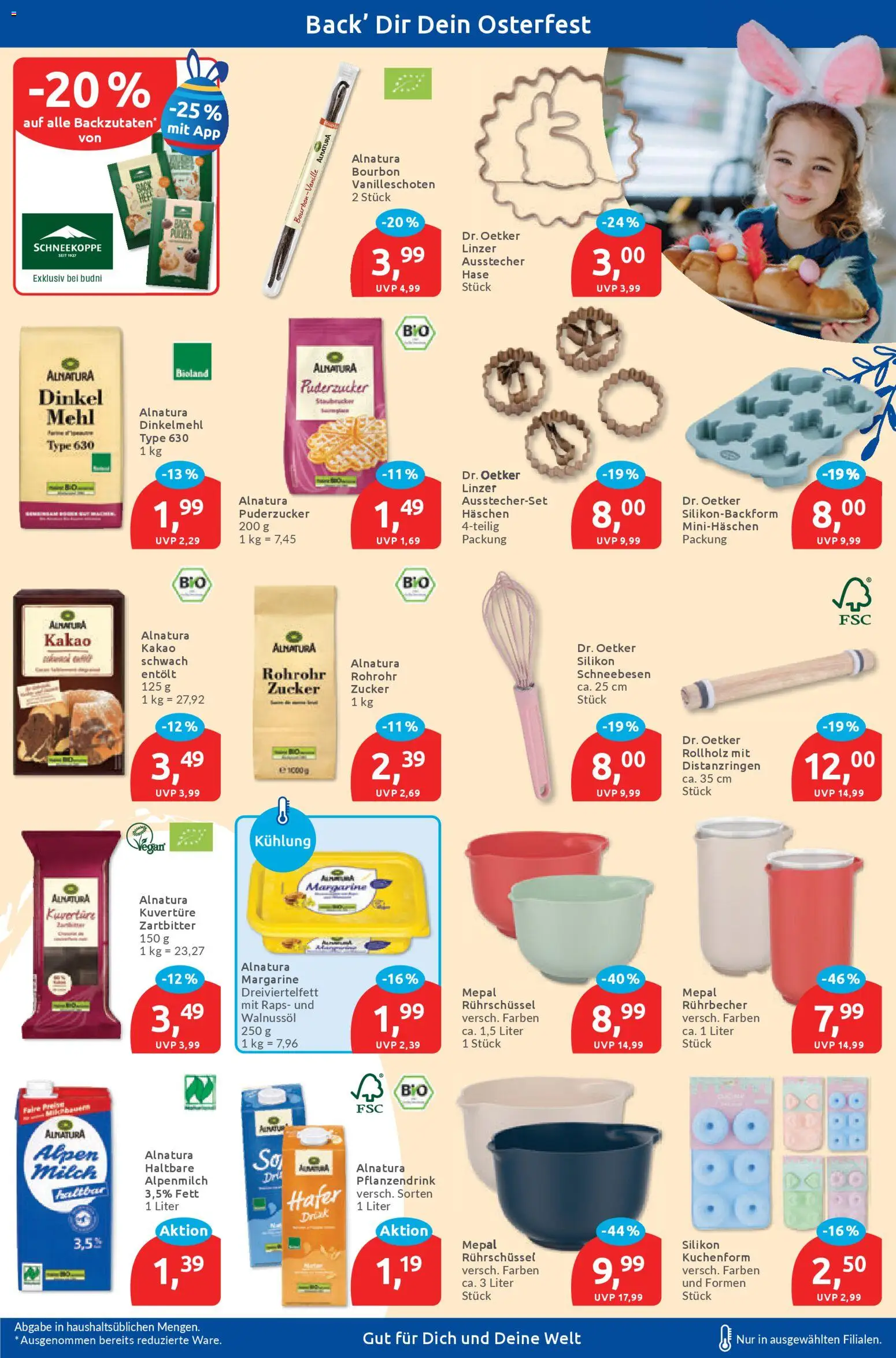 Budni Prospekt – gültig ab 30.03.2026 | Seite: 9 | Produkte: Margarine, Mehl, Zucker, Bourbon