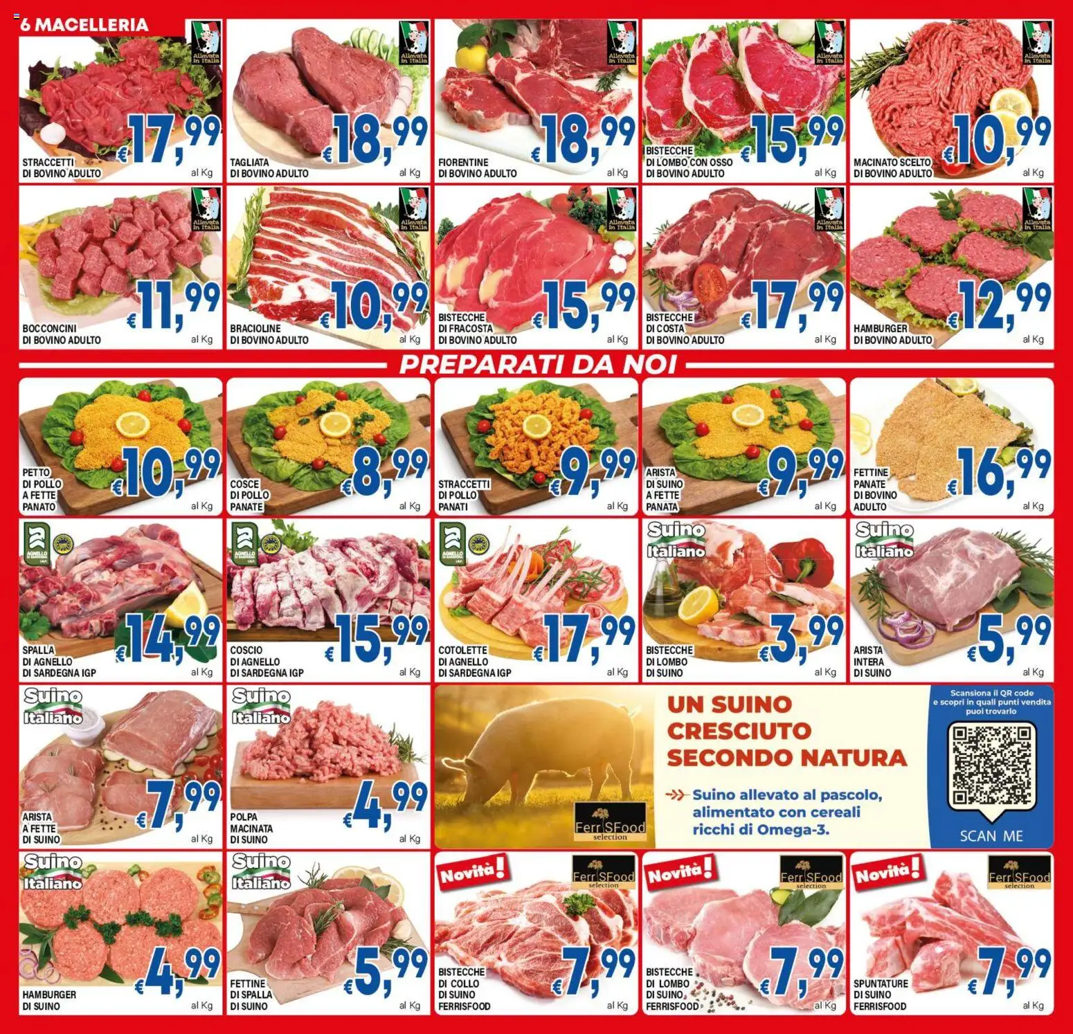 Volantino DEM del 17.03.2026 | Pagina: 6 | Prodotti: Bovino, Pollo, Agnello, Hamburger