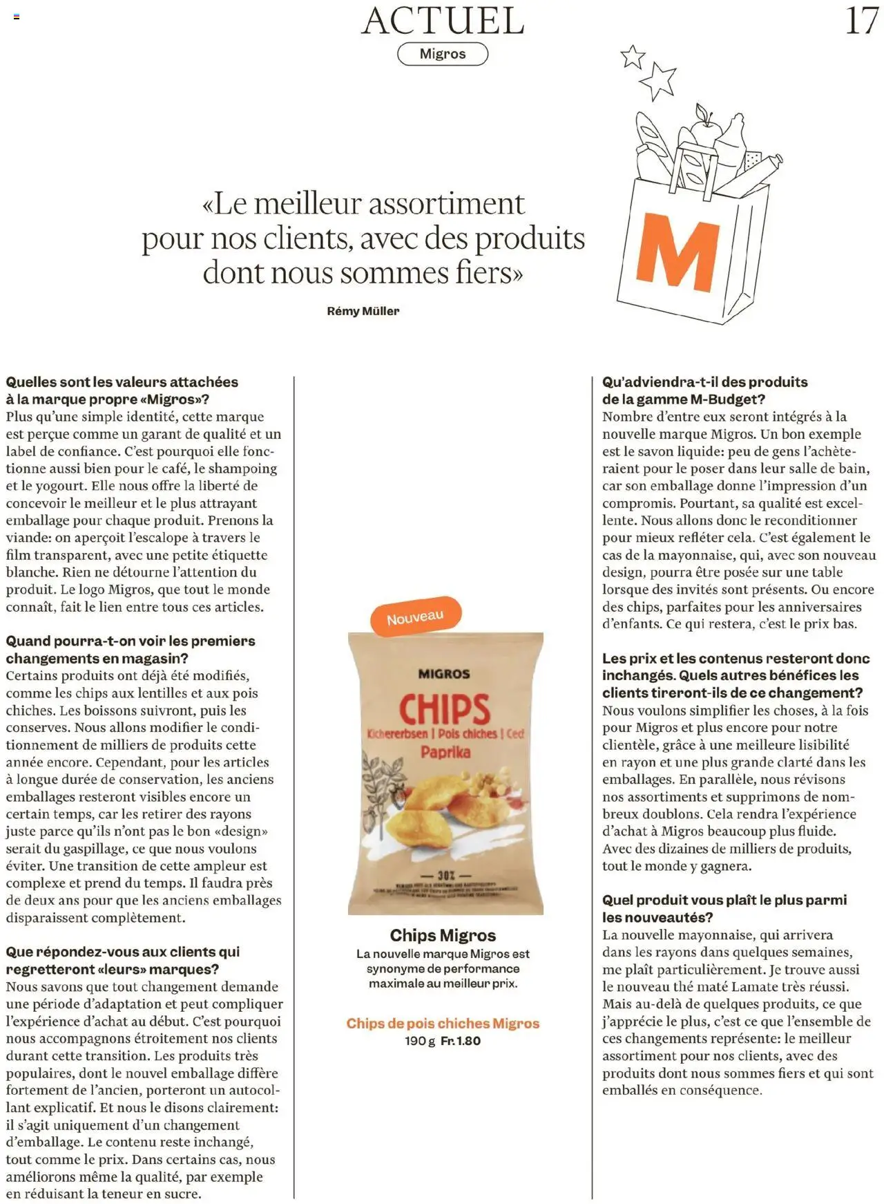 Migros Magazin FR – gültig ab 29.09.2025 | Seite: 17 | Produkte: Chips