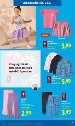 Katalog Lidl - Pregled kataloga iz trgovine Lidl, vrijedi od 23.02.2026 | Stranica: 29