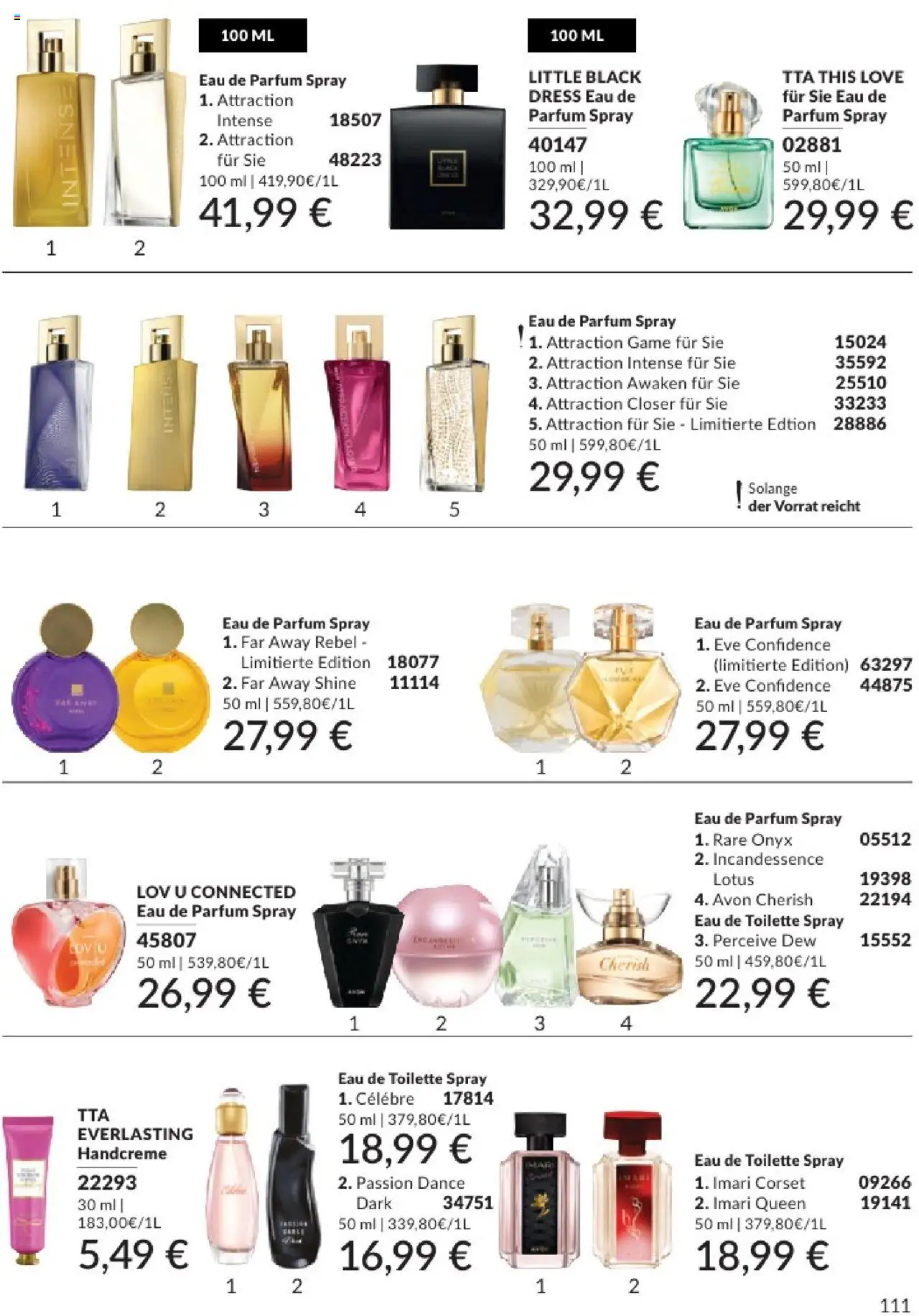 AVON Katalog August 2025 - gültig ab dem 01.08.2025 | Seite: 113 | Produkte: Toilette, Parfüm, Handcreme, Eau de Parfum