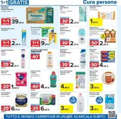 Volantino Carrefour del 24.07.2025 | Pagina: 10 | Prodotti: Acqua micellare, Rasoio, Carta igienica, Latte