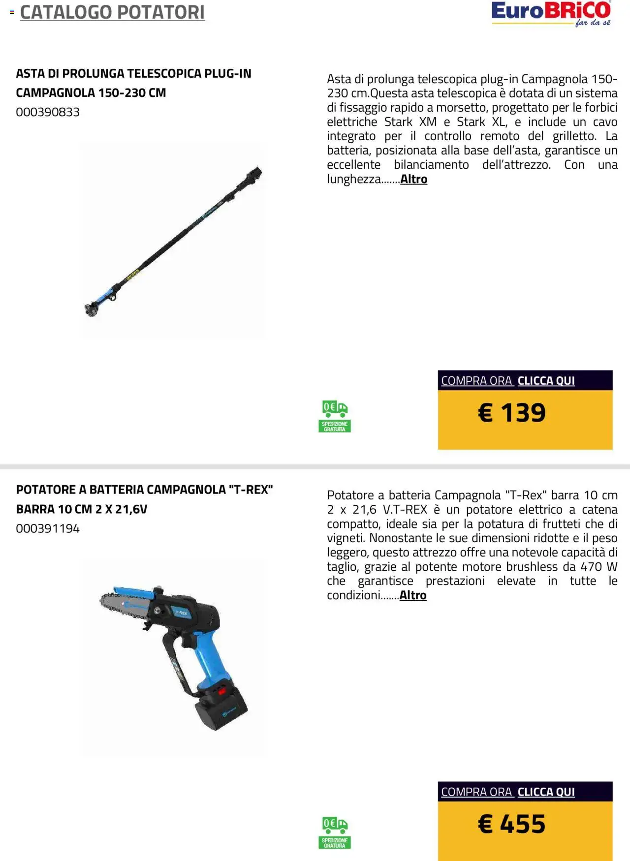 Volantino Eurobrico del 23.07.2025 | Pagina: 5 | Prodotti: Cavo, Batteria