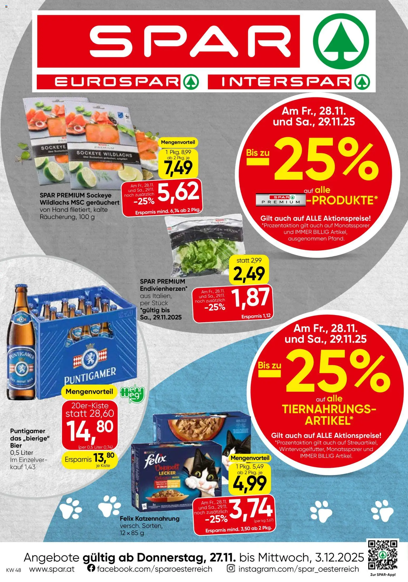 Spar Flugblatt - Steiermark gültig ab 27.11.2025 | Seite: 1 | Produkte: Bier