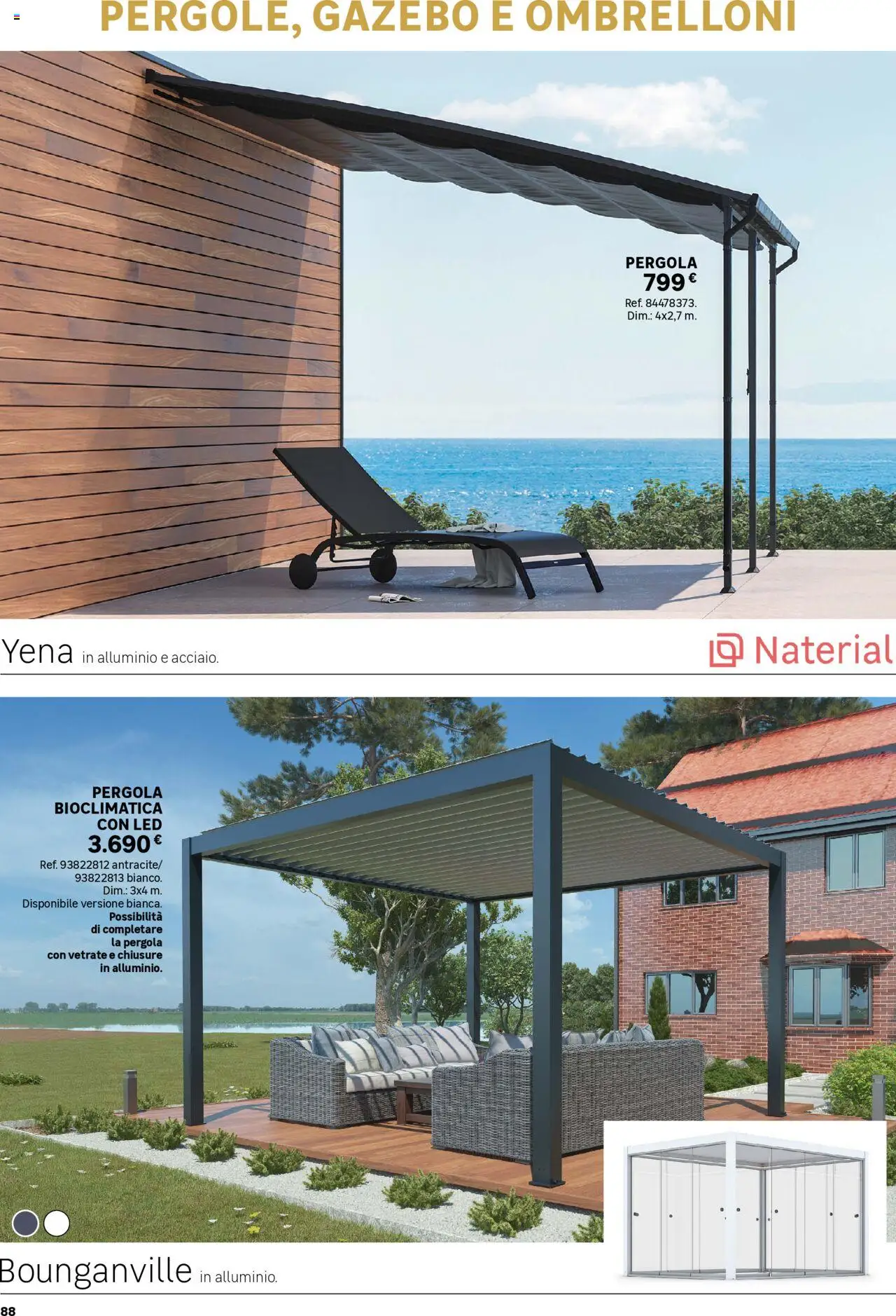 Volantino Leroy Merlin del 02.06.2025 | Pagina: 88 | Prodotti: Gazebo, Pergola, Alluminio