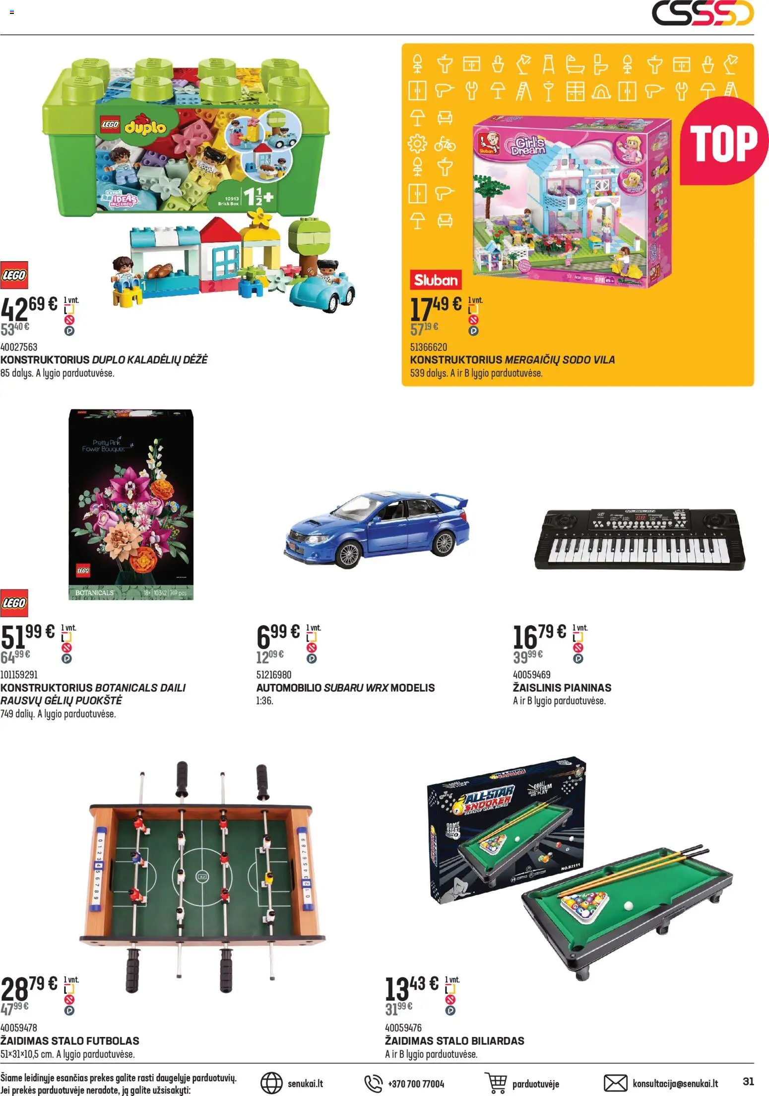 Senukai akcijos nuo 04.02.2026 | Puslapis: 31 | Prekių: Žaidimas, Dėžė