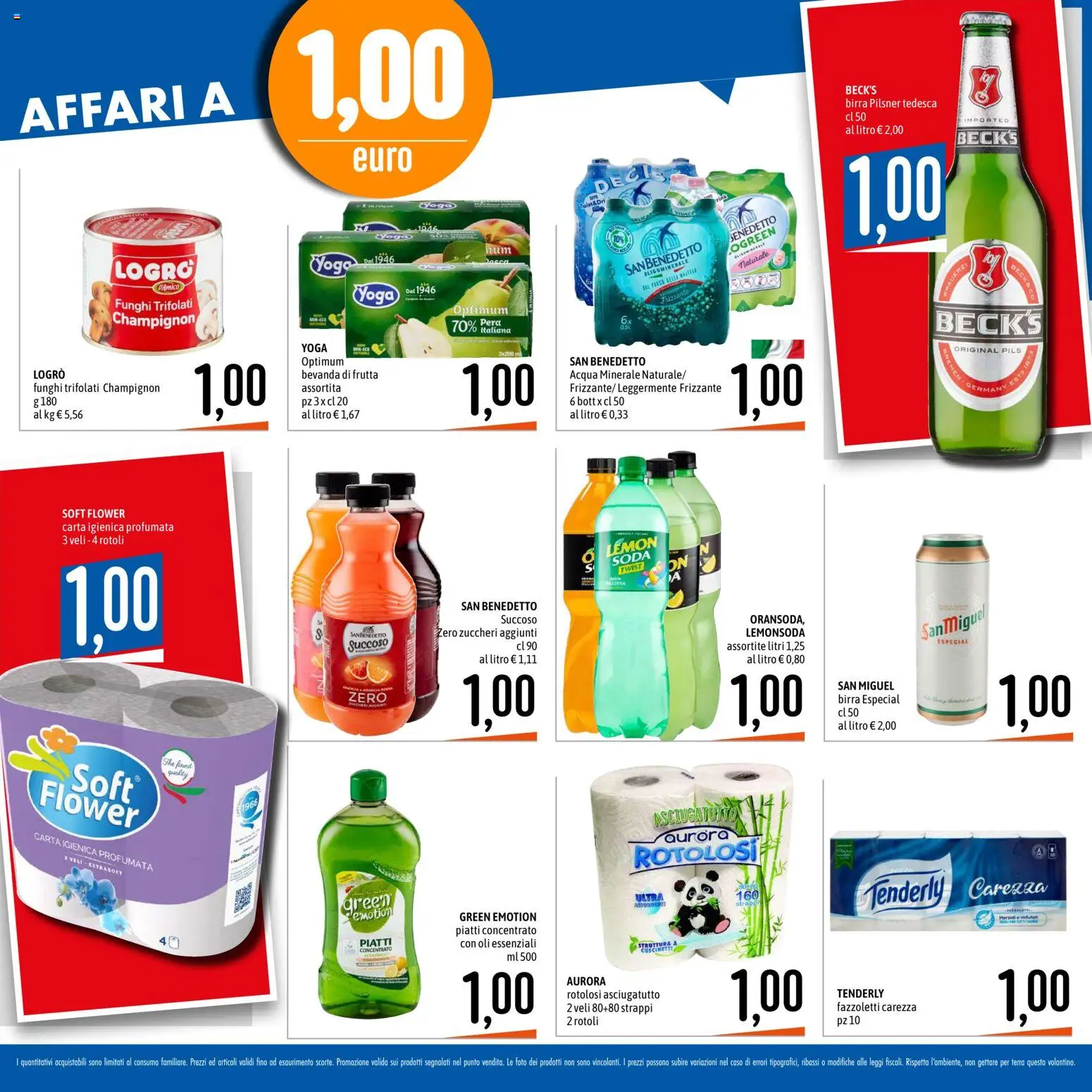 Volantino Emisfero del 22.01.2026 | Pagina: 4 | Prodotti: Carta igienica, Acqua, Acqua minerale, Terra