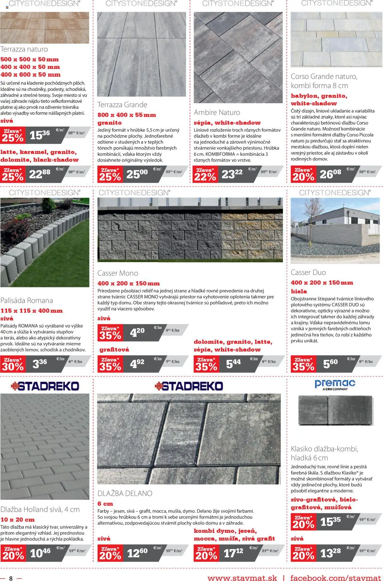 STAVMAT STAVEBNINY leták │ platný od 16.06.2025 | Strana: 8 | Produkty: Dlažba, Hra