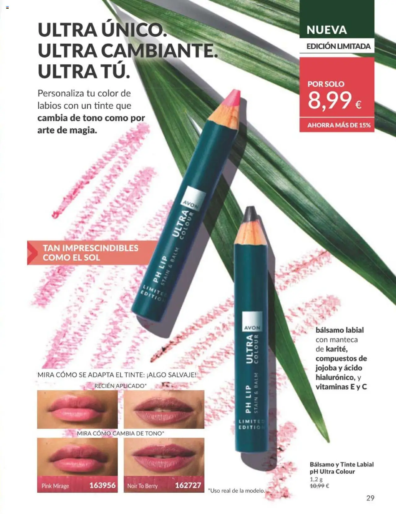 Catálogo AVON campaña 7 │ válido desde el 01.07.2025 | Página: 29 | Productos: Tinte, Manteca, Bálsamo labial