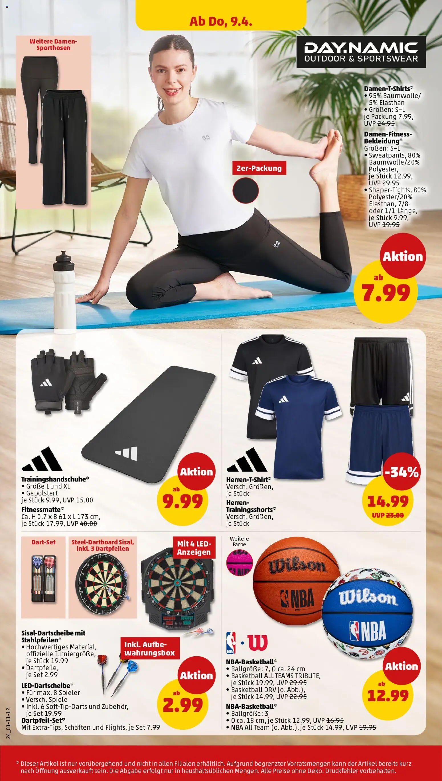 Penny Prospekt 	 – gültig ab 07.04.2026 | Seite: 24 | Produkte: Basketball, Bekleidung