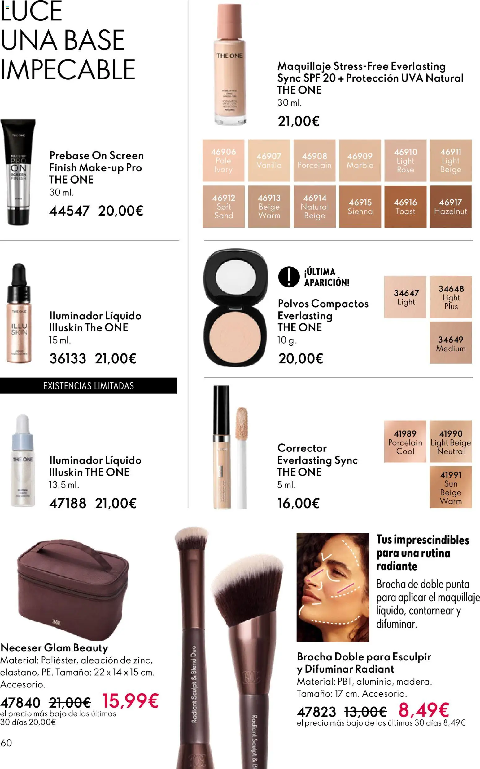 Oriflame - Catálogo Campaña 3 │ válido desde el 18.02.2026 | Página: 60 | Productos: Maquillaje, Corrector, Iluminador, Neceser