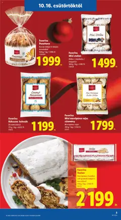 Favorina Panettone, Narancshéjjal és kakaós darabokkal - amely érvényes a következő dátumtól: 16.10.2025 | Oldal: 3