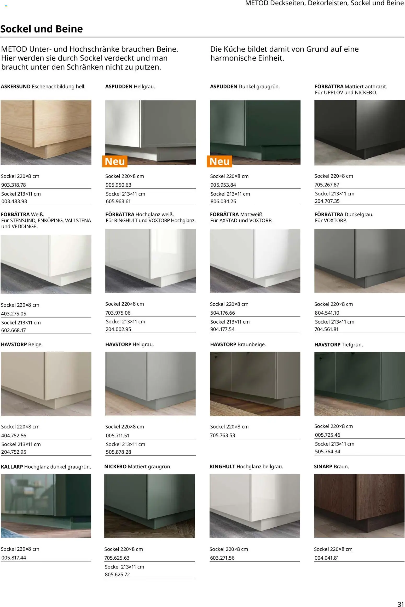 Ikea Prospekt 	 – gültig ab 01.04.2025 | Seite: 31 | Produkte: Küche