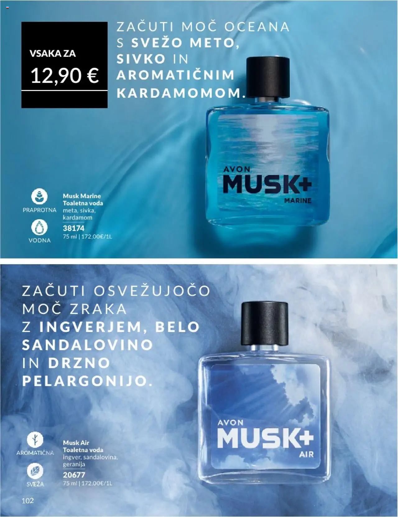 Avon katalog │ velja od 31.07.2025 | Stran: 102 | Izdelki: Voda, Toaletna voda