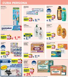 Volantino Esselunga S del 17.07.2025 | Pagina: 15 | Prodotti: Shampoo, Pannolini, Dentifricio, Intimo