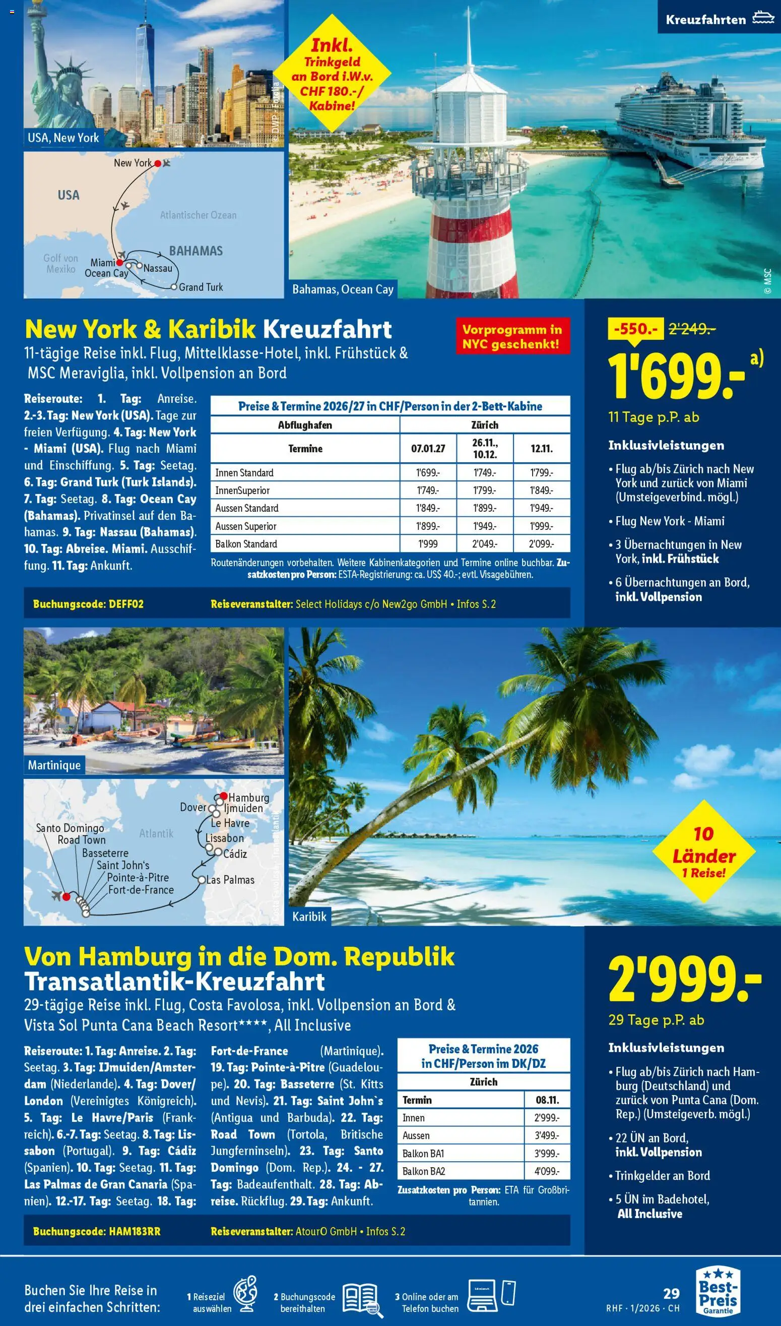 Lidl Aktionen Reisen Januar – gültig ab 29.12.2025 | Seite: 29 | Produkte: Telefon