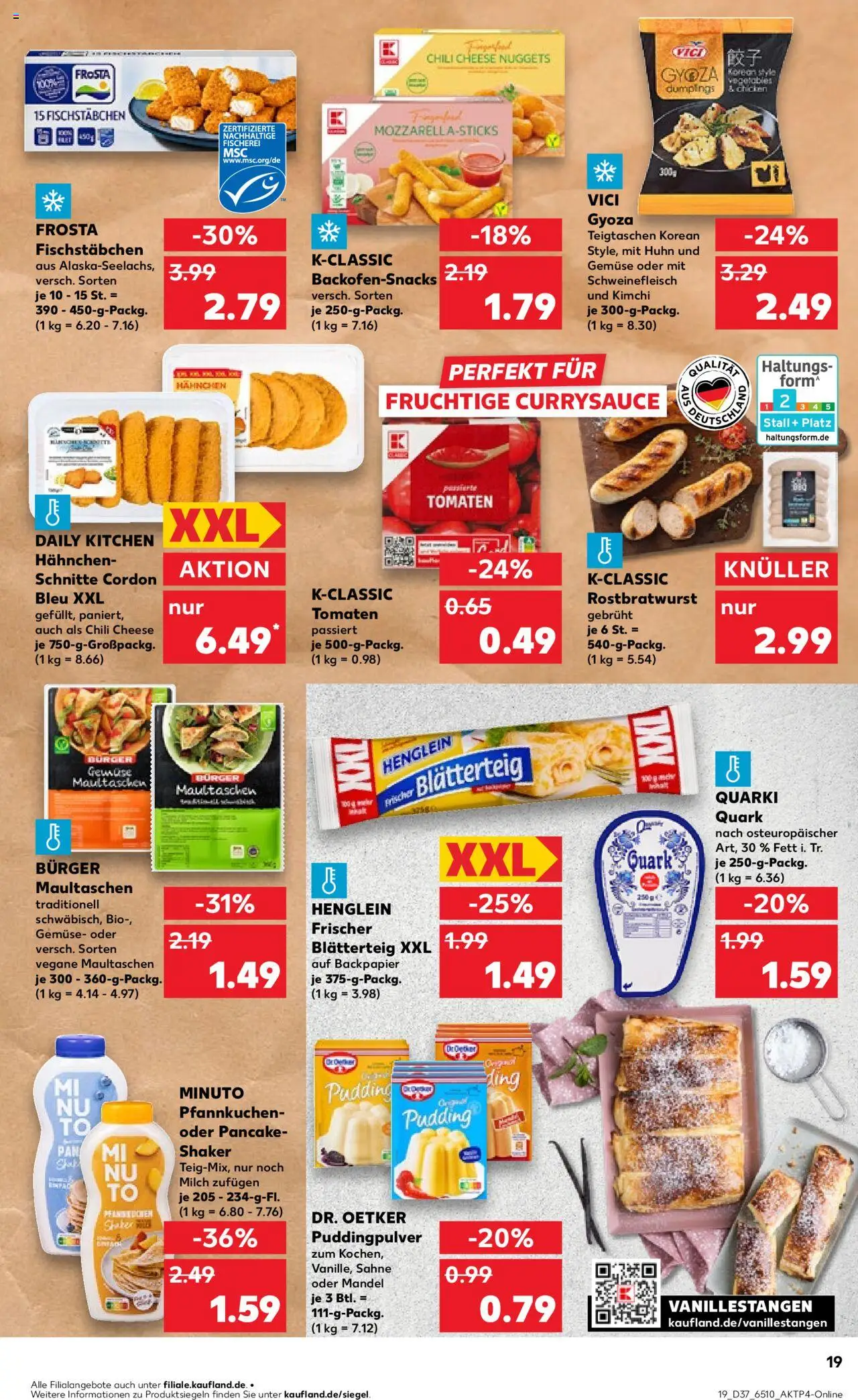 Kaufland prospekt Köln	 – gültig ab 11.09.2025 | Seite: 19 | Produkte: Hahnchen, Burger, Tomaten, Schweinefleisch