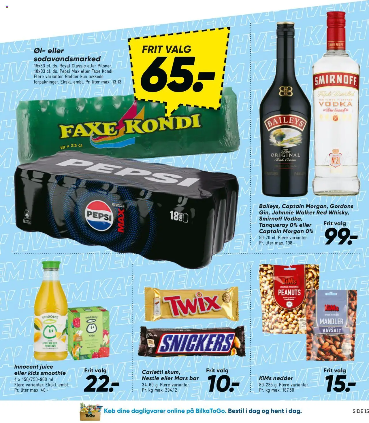 Bilka Tilbudsavis gyldig fra 15.08.2025 | Side: 15 | Produkter: Juice, Nødder, Peanuts, Smoothie