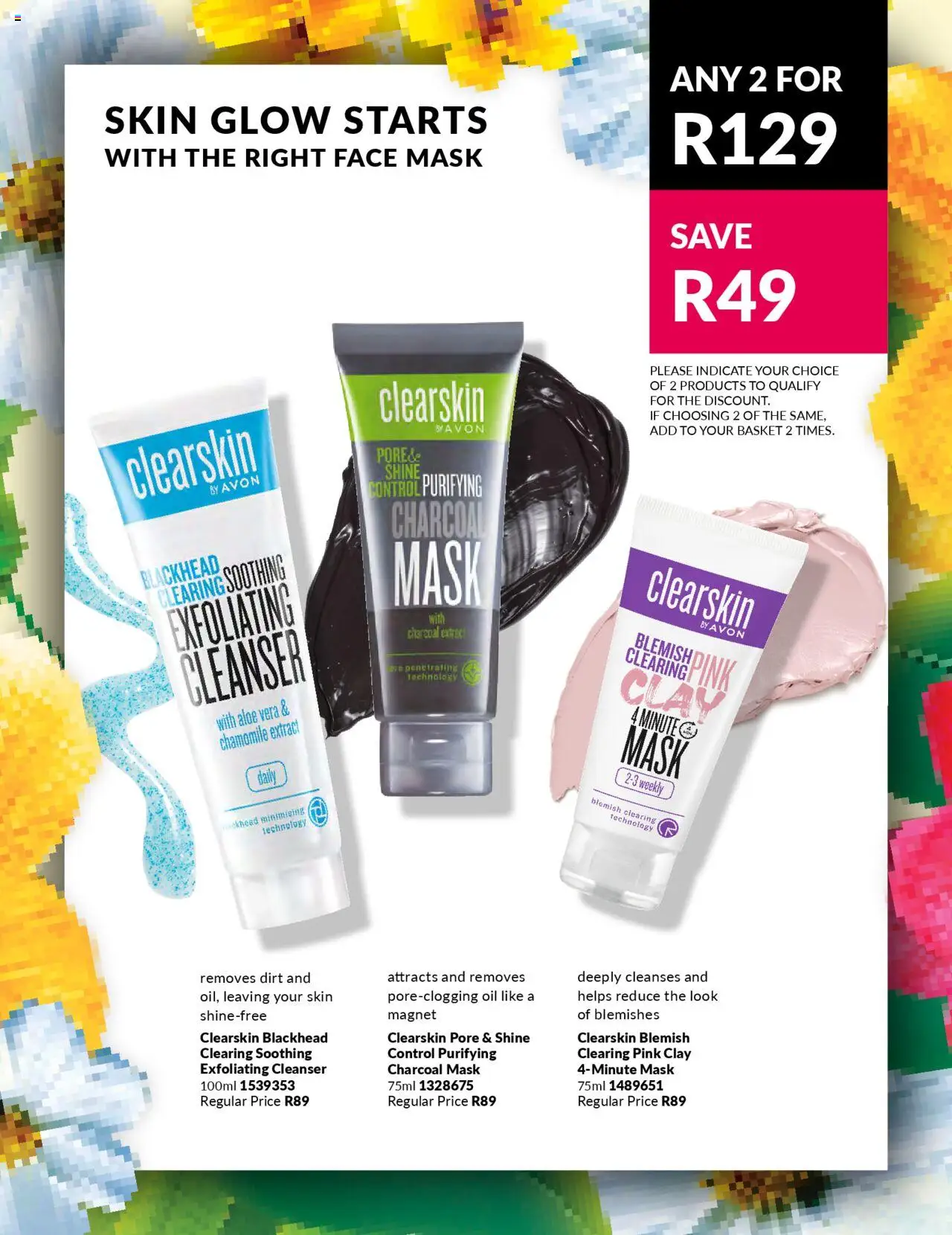 New Avon catalogue – valid from 19.09.2025 | Page: 28 | Products: Basket, Oil, Mask, Clay
