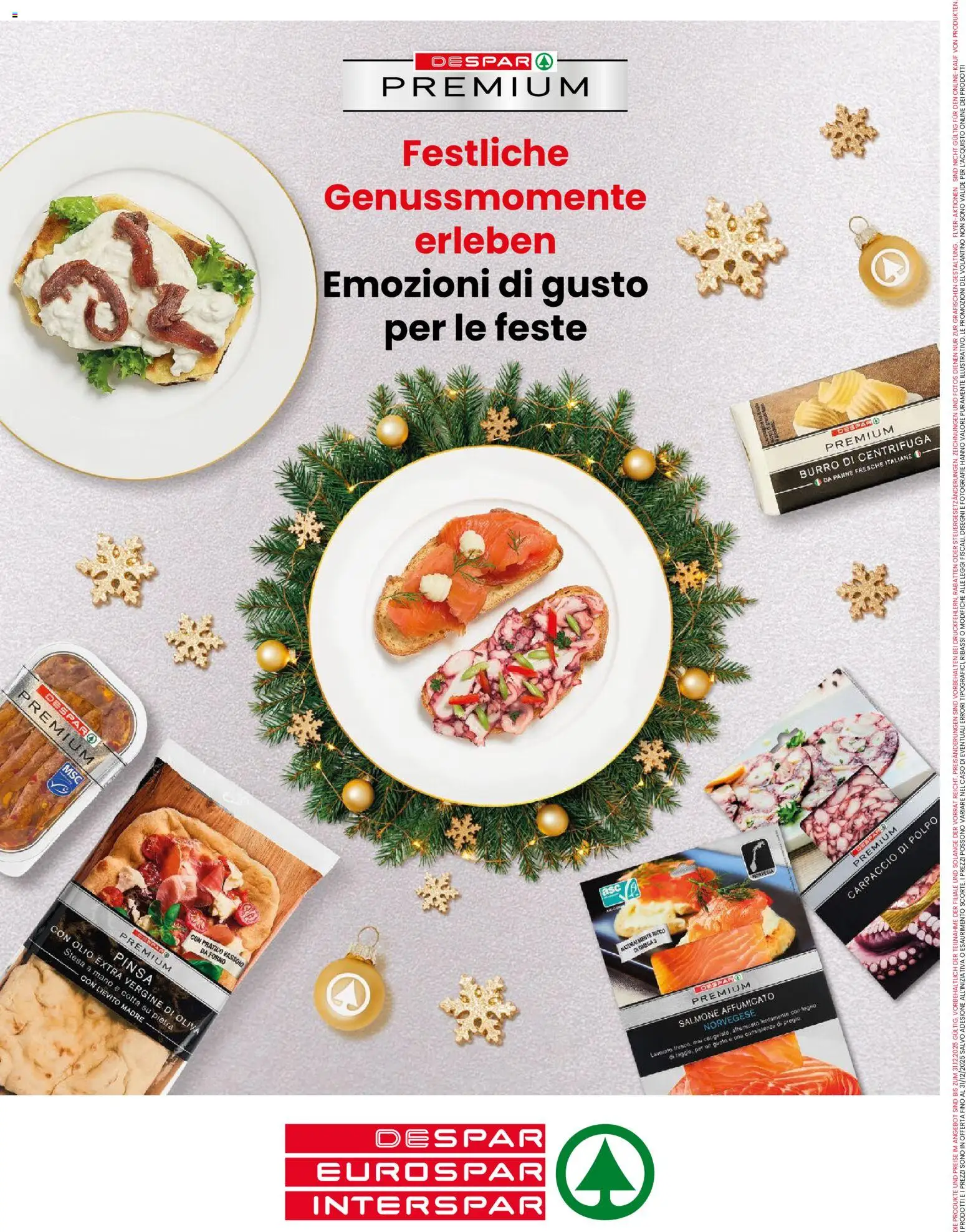 Volantino Despar del 04.12.2025 | Pagina: 16 | Prodotti: Salmone affumicato, Centrifuga, Olio extra vergine, Vassoio