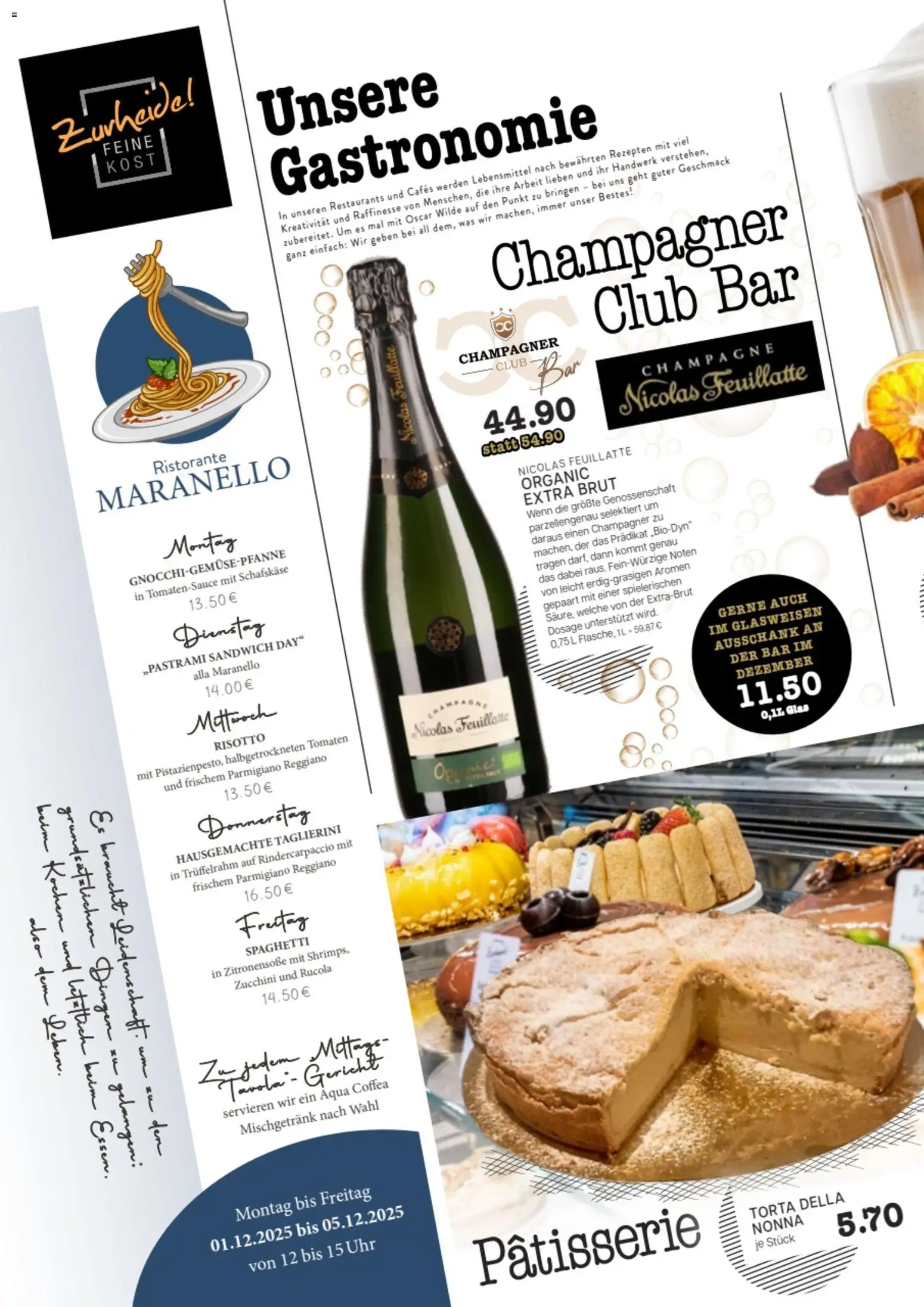 Edeka Zurheide Prospekt 	 – gültig ab 01.12.2025 | Seite: 6 | Produkte: Ristorante, Zucchini, Uhr, Schafskase