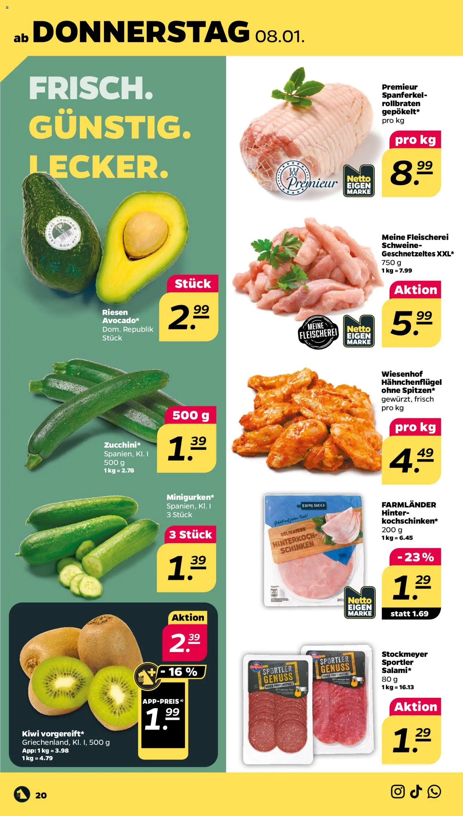 Netto Prospekt 	 – gültig ab 05.01.2026 | Seite: 26 | Produkte: Schinken, Kiwi