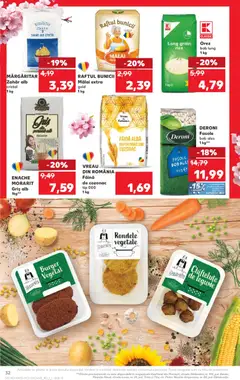 Ofertele Kaufland valabile de la 18.03.2026 | Pagină: 32 | Produse: Orez, Mălai, Burger, Zahăr