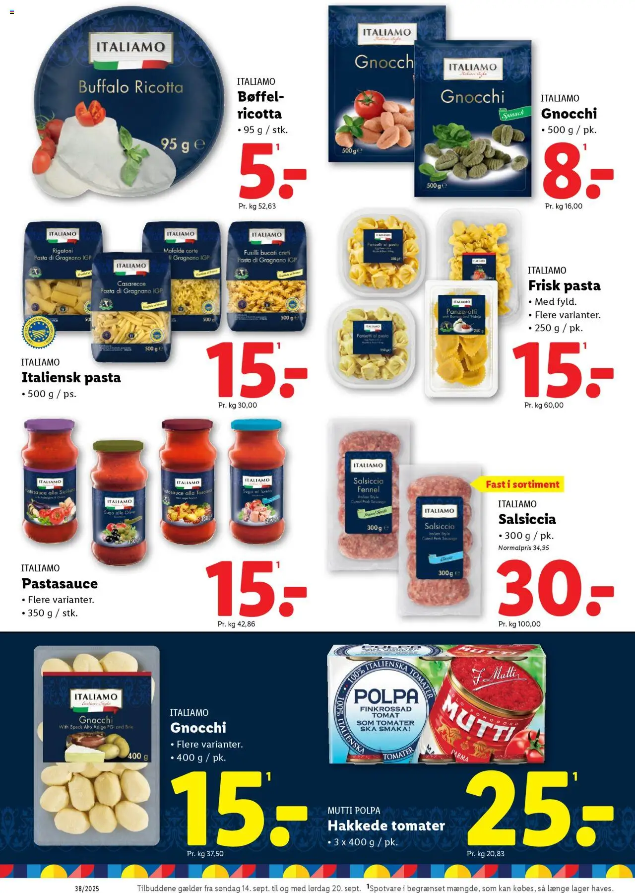 Lidl tilbudsavis – gyldig fra 14.09.2025 | Side: 12 | Produkter: Tomater, Pesto, Pastasauce, Søm