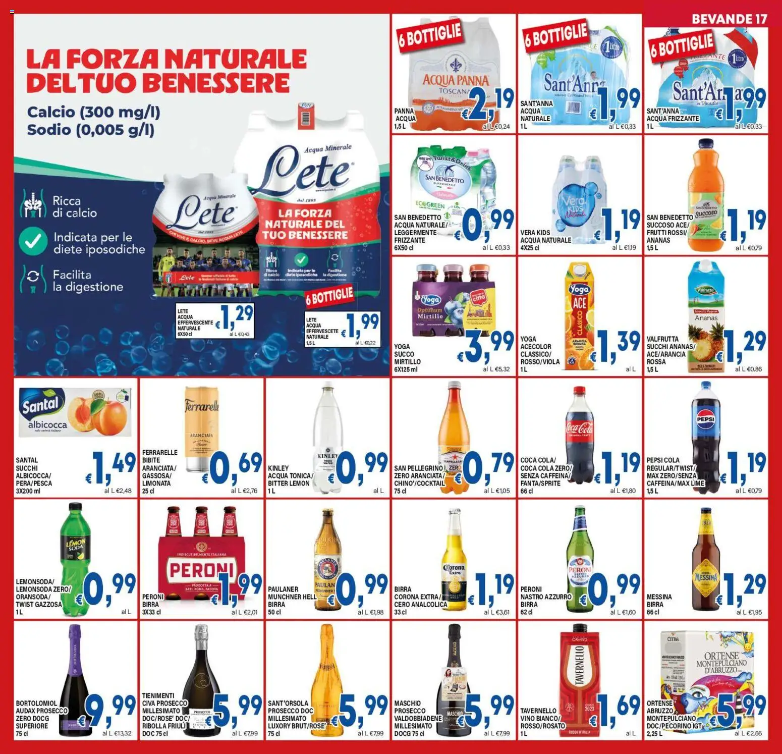 Volantino DEM del 25.02.2026 | Pagina: 17 | Prodotti: Birra, Bibite, Acqua minerale, Coca Cola