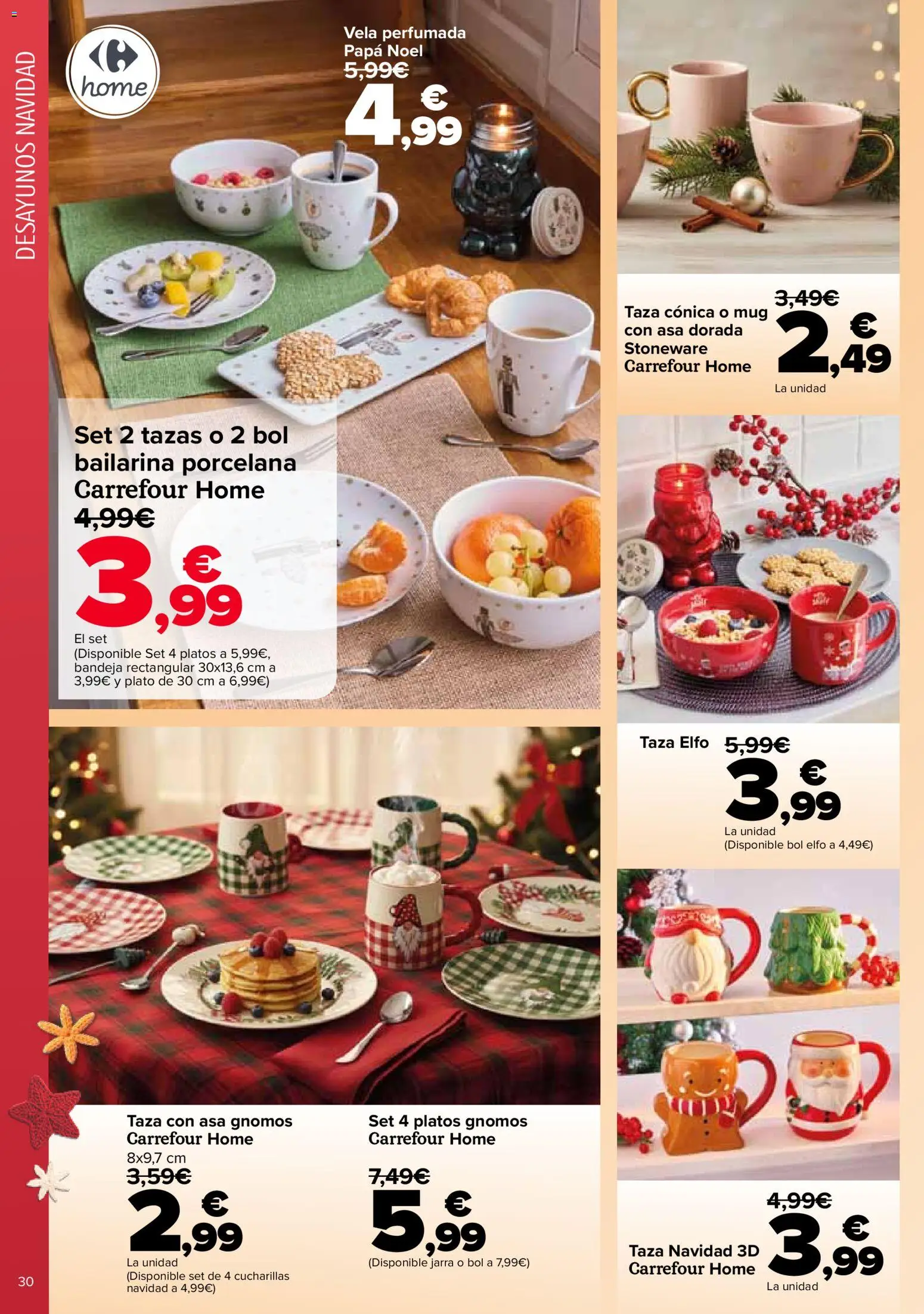 Carrefour Decoración │ válido desde el 11.11.2025 | Página: 30 | Productos: Vela, Bandeja